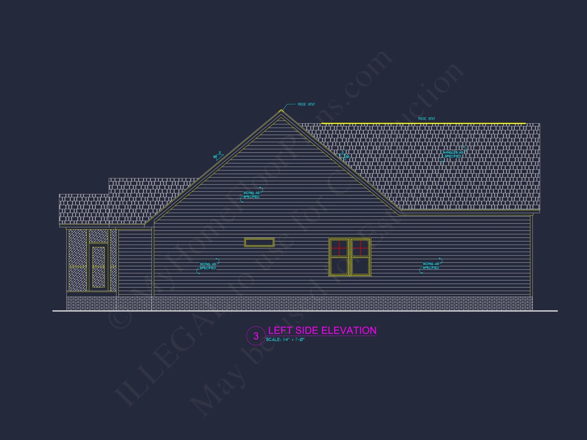 Craftsman house Floor Plan: Stunning CAD Design & Blueprint