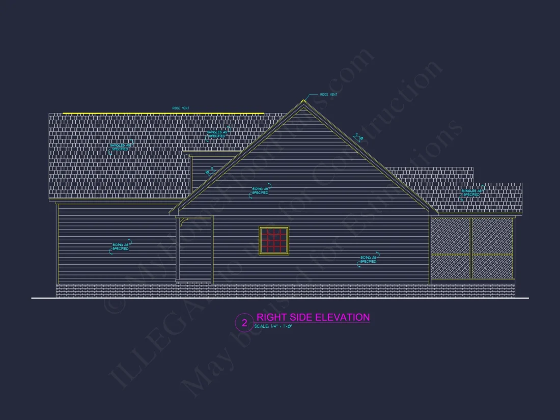 Craftsman house Floor Plan: Stunning CAD Design & Blueprint