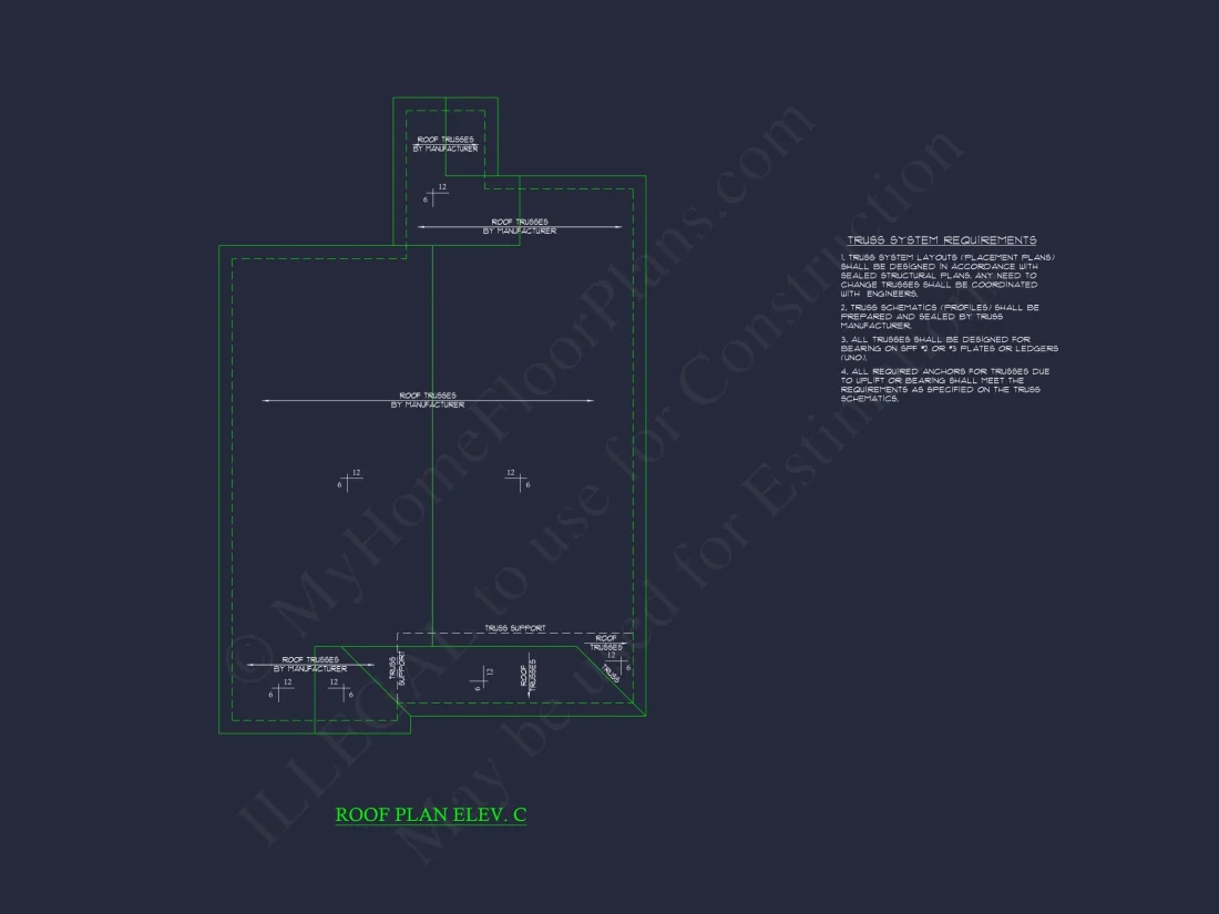 Compact house Plan with 3 Bedrooms – CAD Floor Plan Designs
