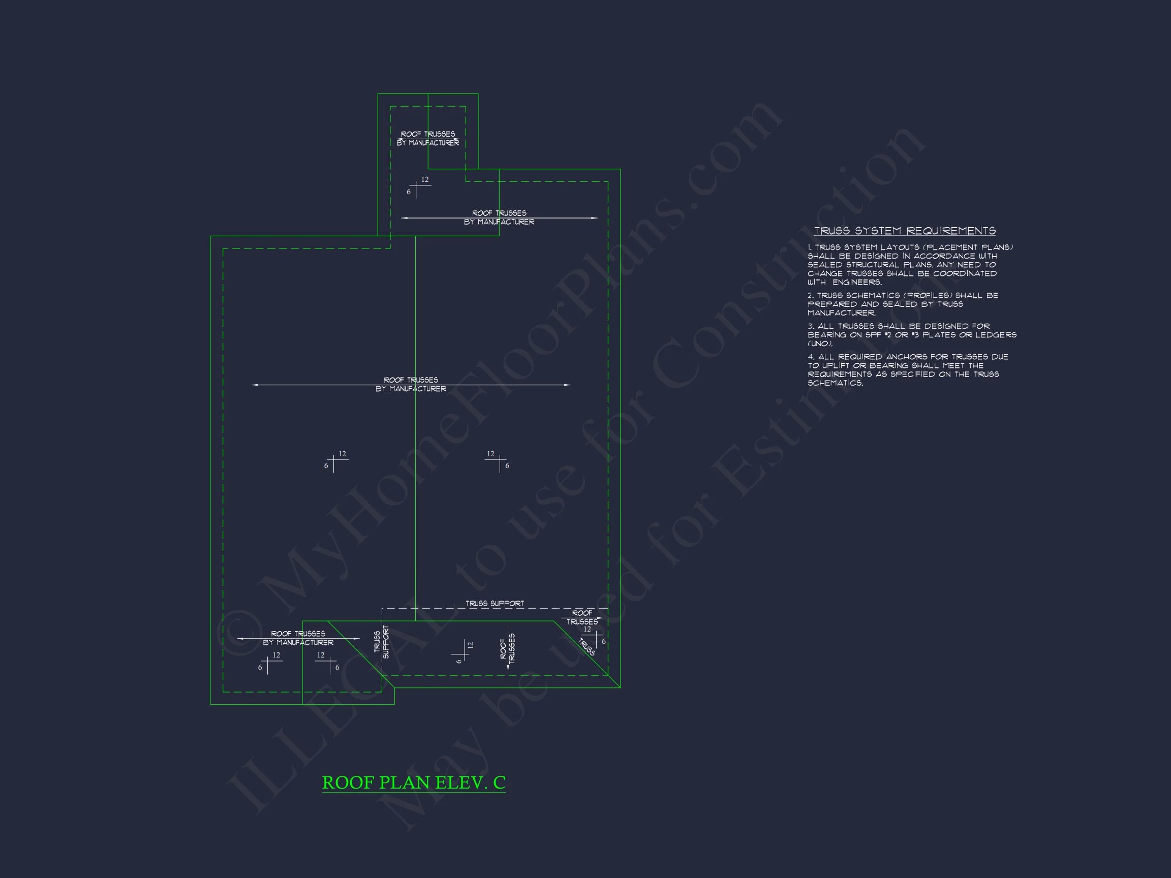 Compact house Plan with 3 Bedrooms – CAD Floor Plan Designs