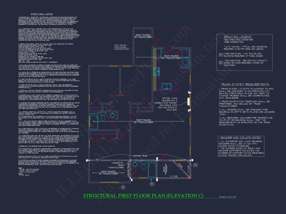 Compact house Plan with 3 Bedrooms – CAD Floor Plan Designs