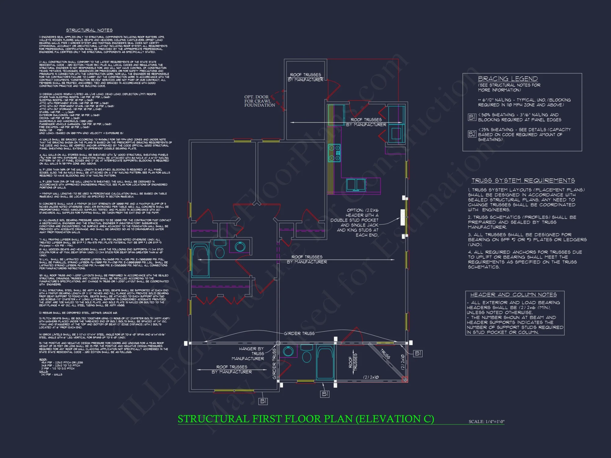 Compact house Plan with 3 Bedrooms – CAD Floor Plan Designs