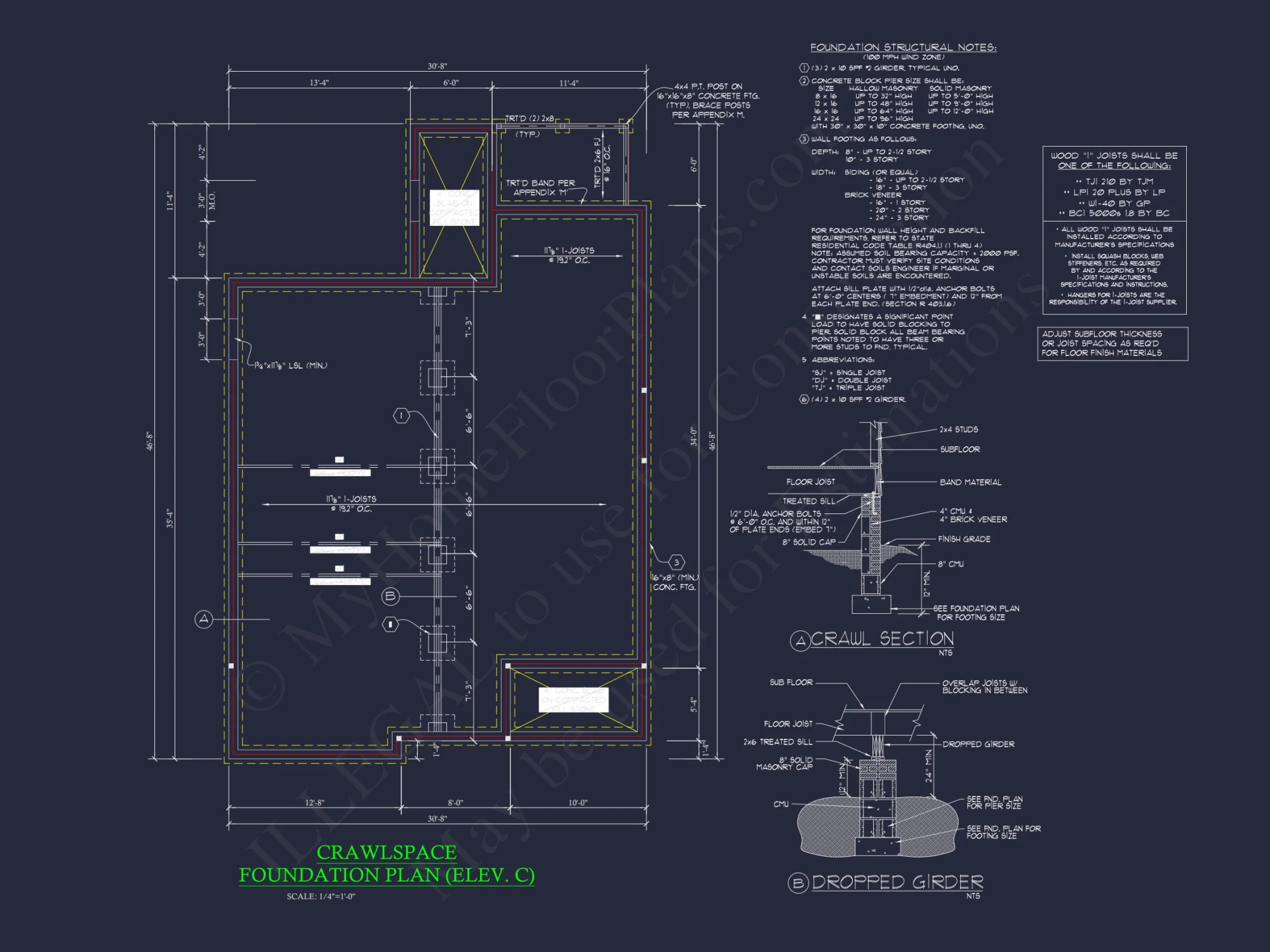 Compact house Plan with 3 Bedrooms – CAD Floor Plan Designs