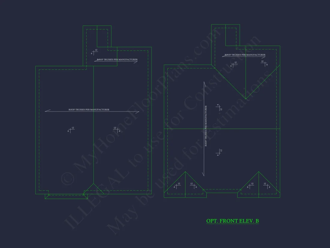 Compact house Plan with 3 Bedrooms – CAD Floor Plan Designs