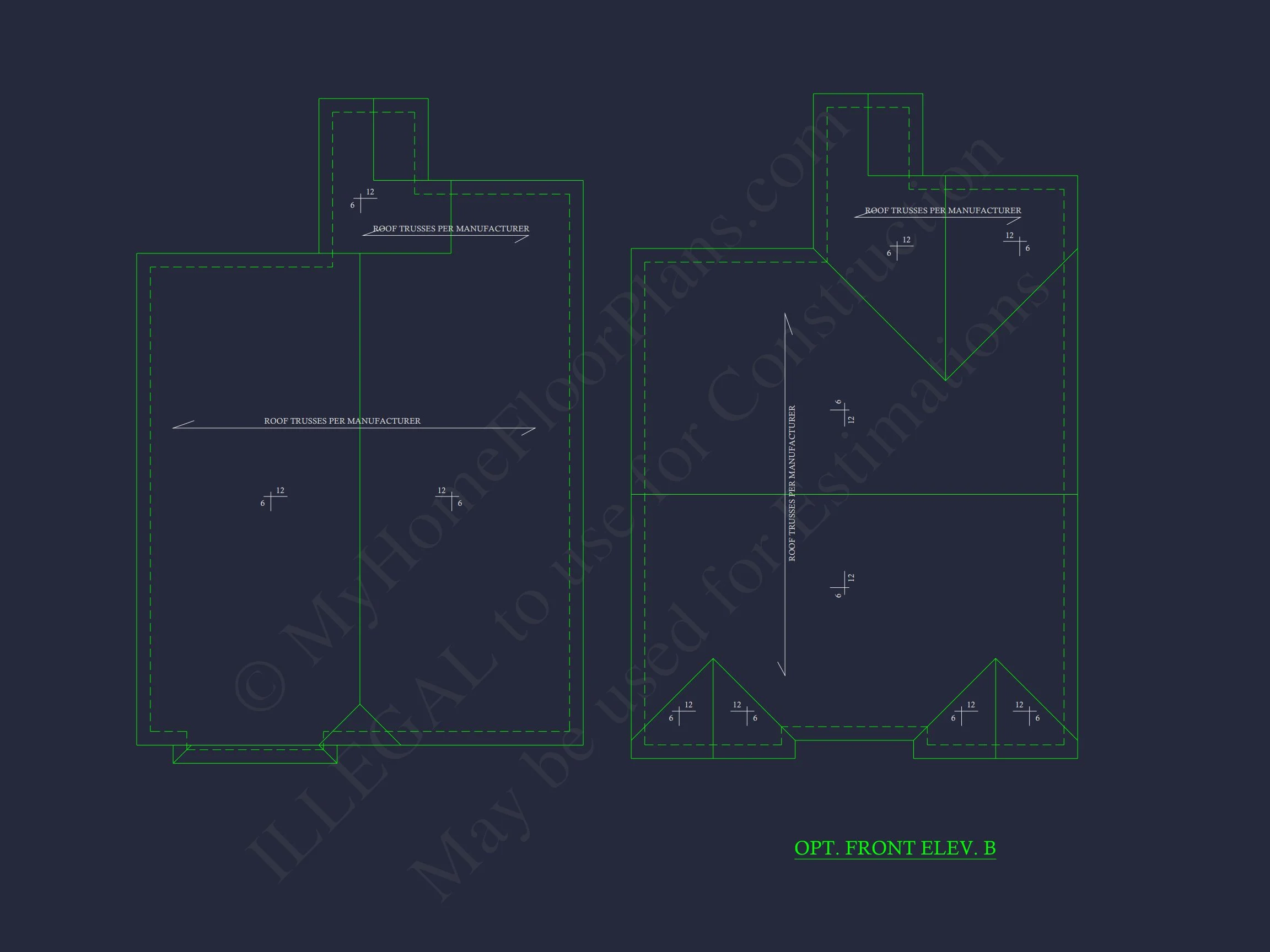 Compact house Plan with 3 Bedrooms – CAD Floor Plan Designs