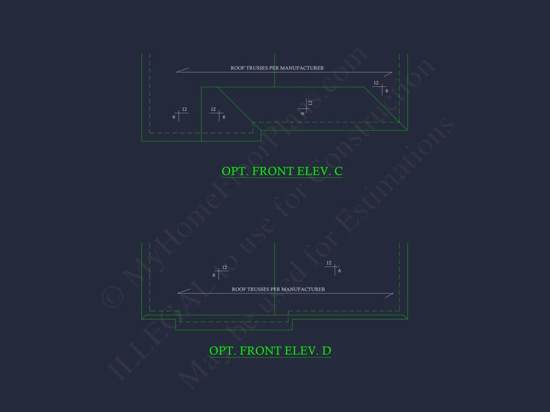 Compact house Plan with 3 Bedrooms – CAD Floor Plan Designs