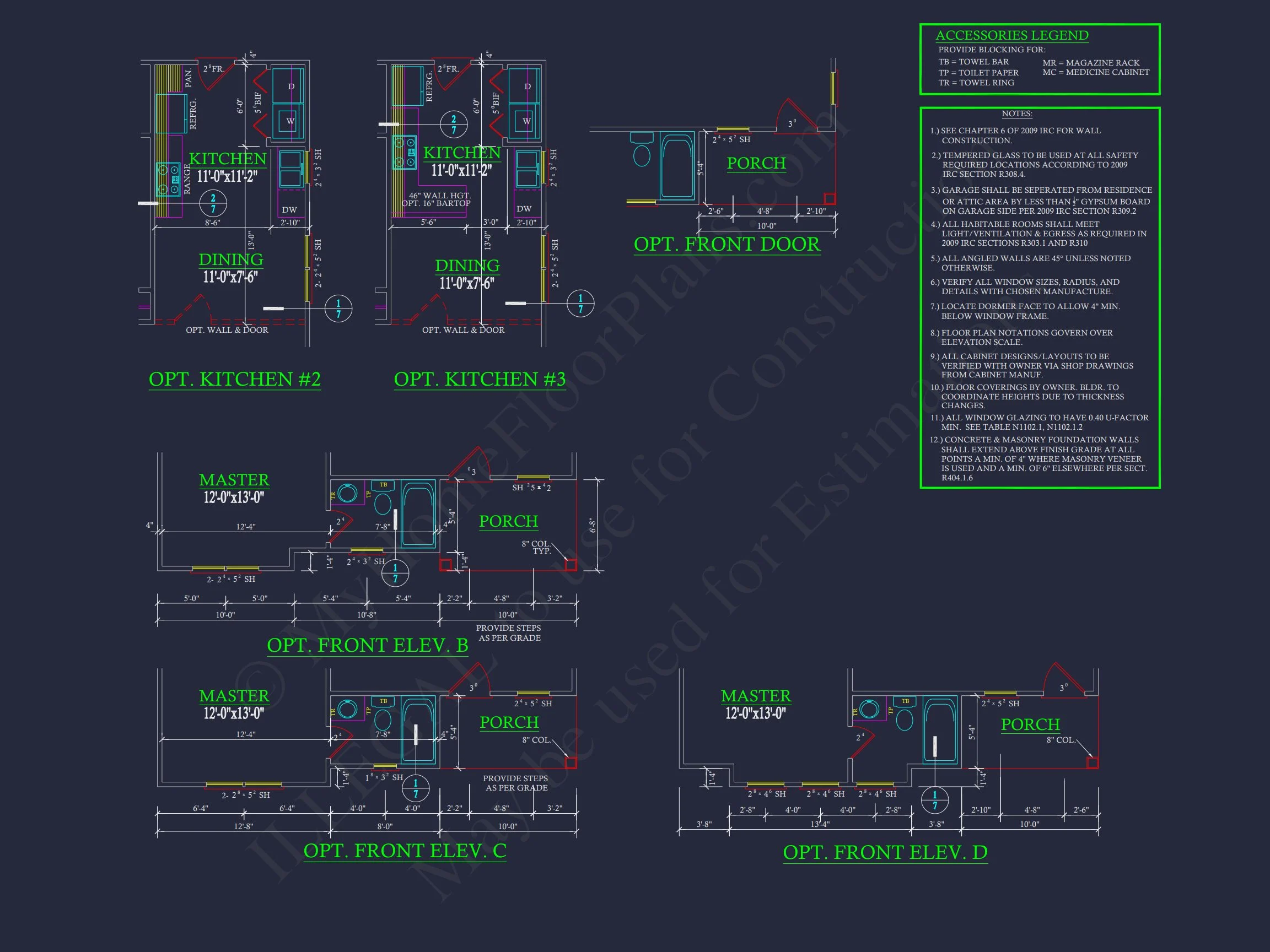 Compact house Plan with 3 Bedrooms – CAD Floor Plan Designs