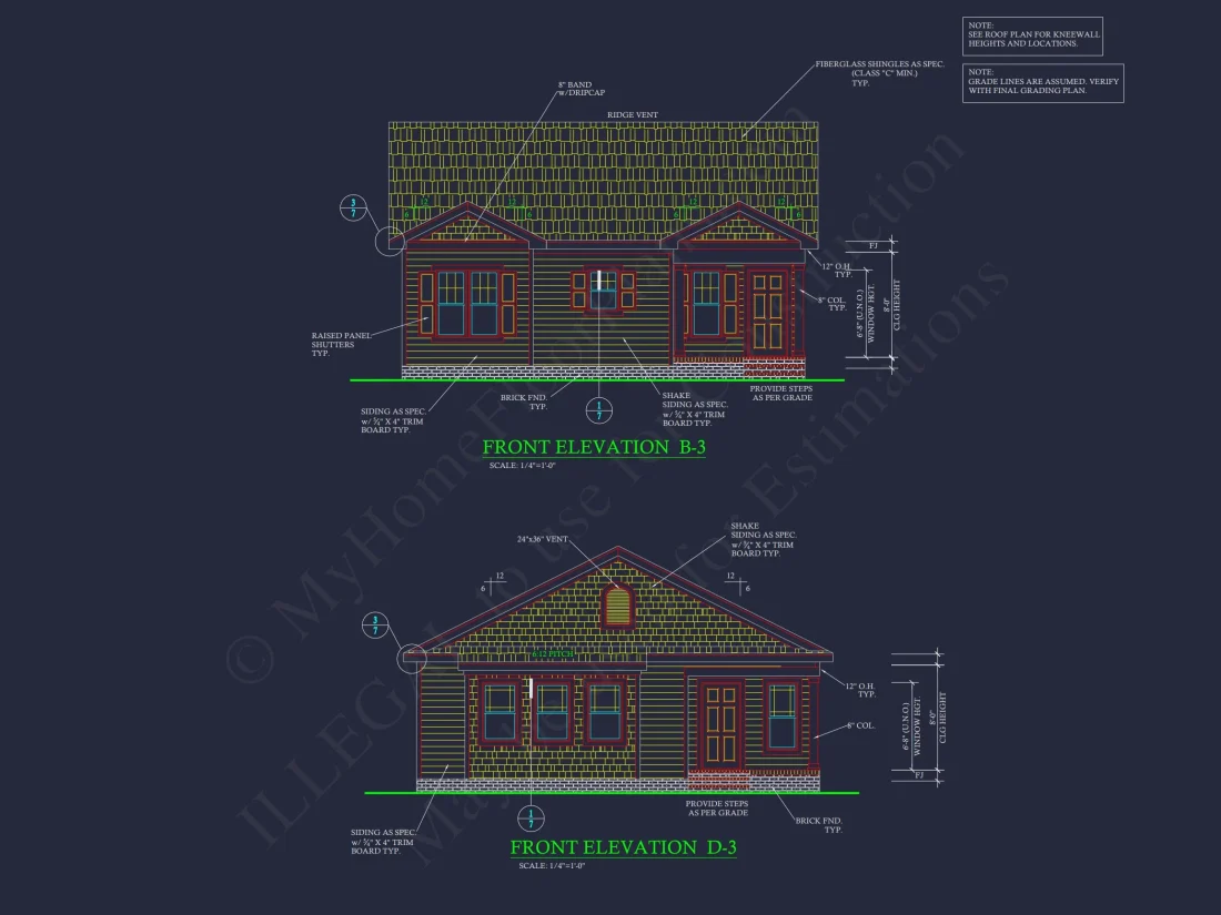 Compact house Plan with 3 Bedrooms – CAD Floor Plan Designs