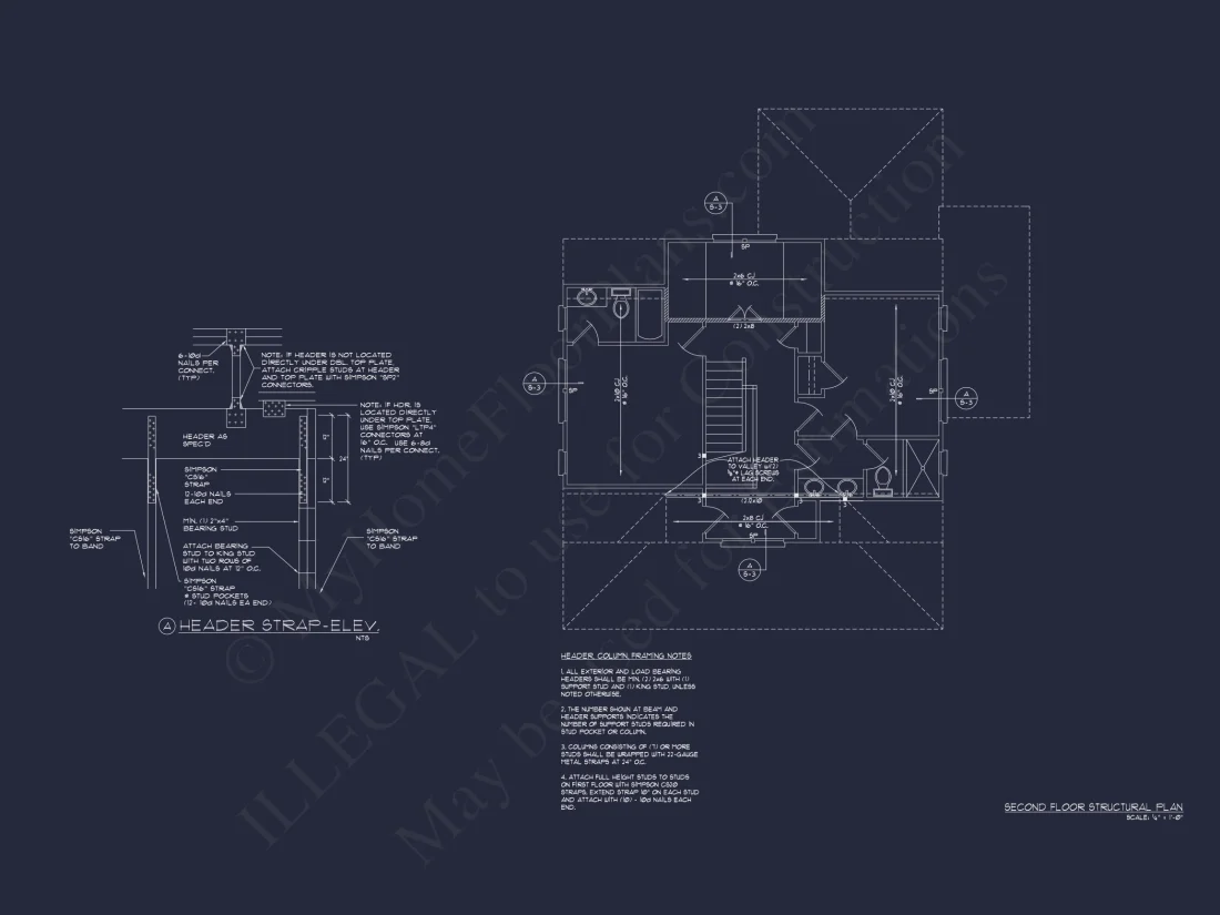 Modern Beach house Blueprint with 2 Floors & Golf Cart Garage