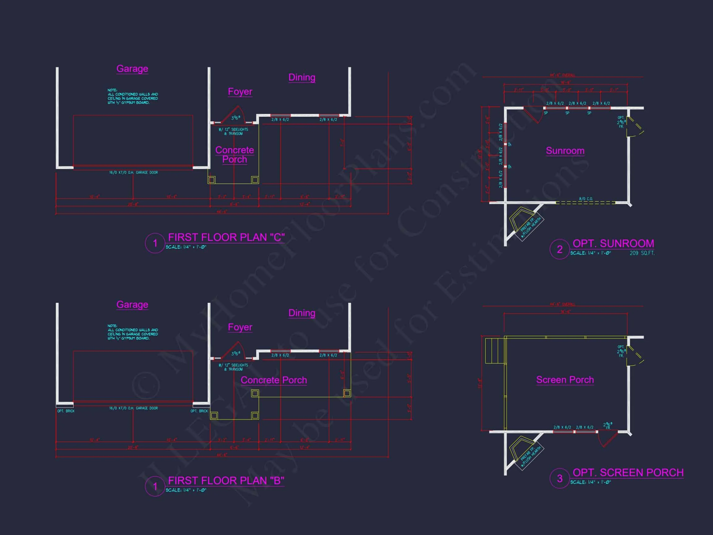 12-2736 HOUSE PLAN - Modern Farmhouse Home Plan - 3-Bed, 2-Bath, 2,000 SF 13 Charming house Plan with 1.5 Floors