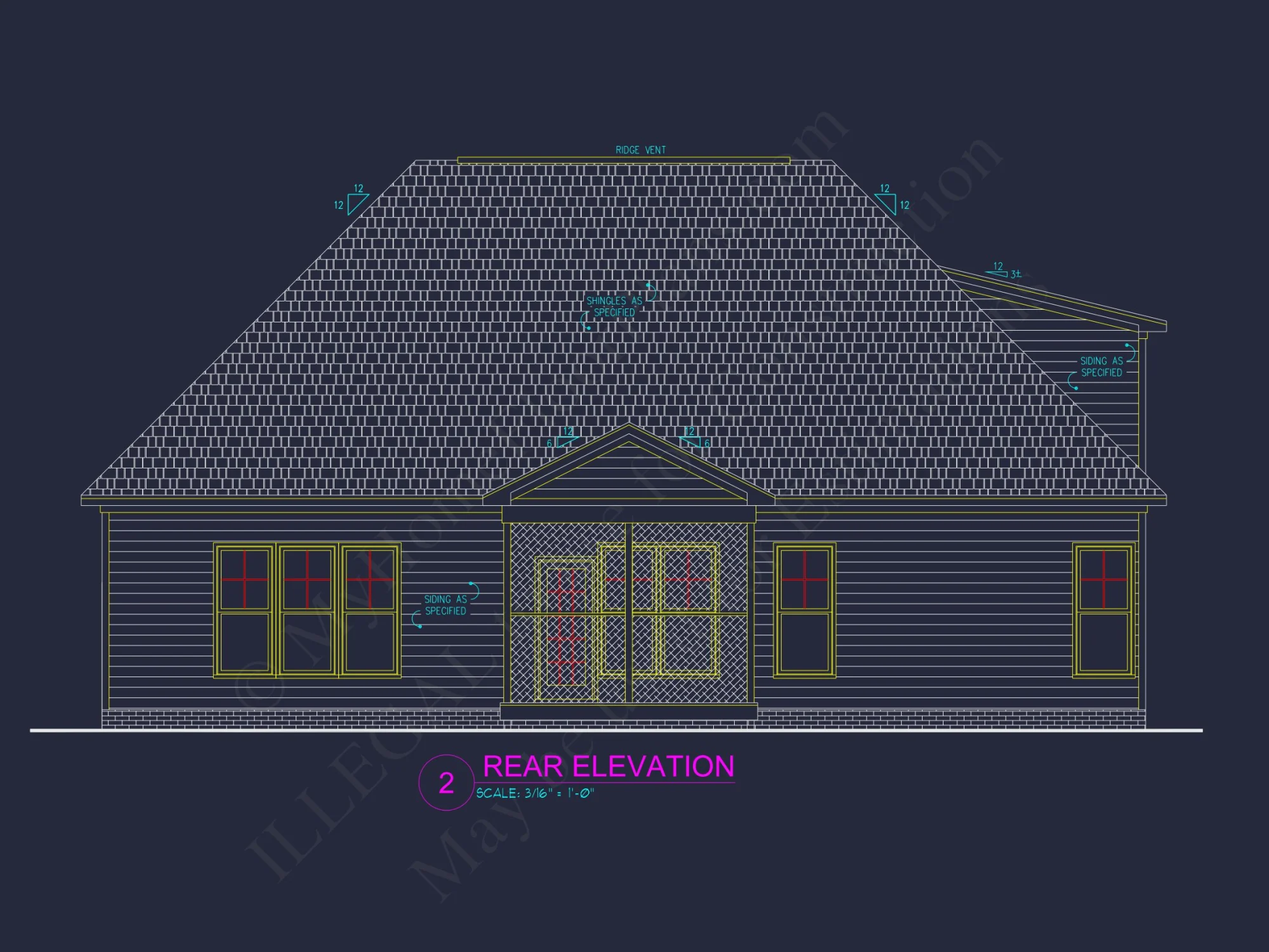 1.5 Story Blueprint with Garage