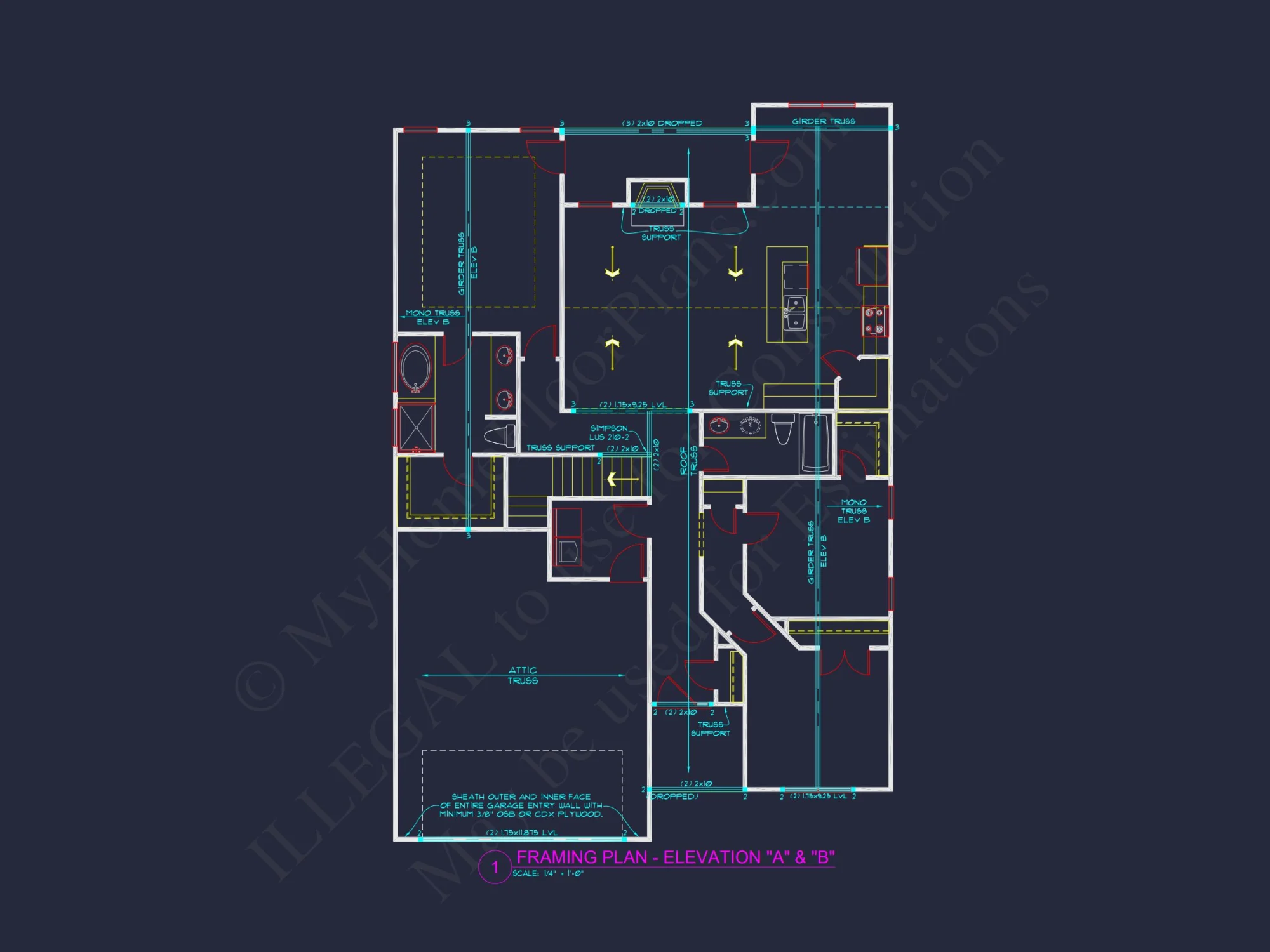 Beautiful house Plan: CAD Blueprints & Unique Architecture Designs