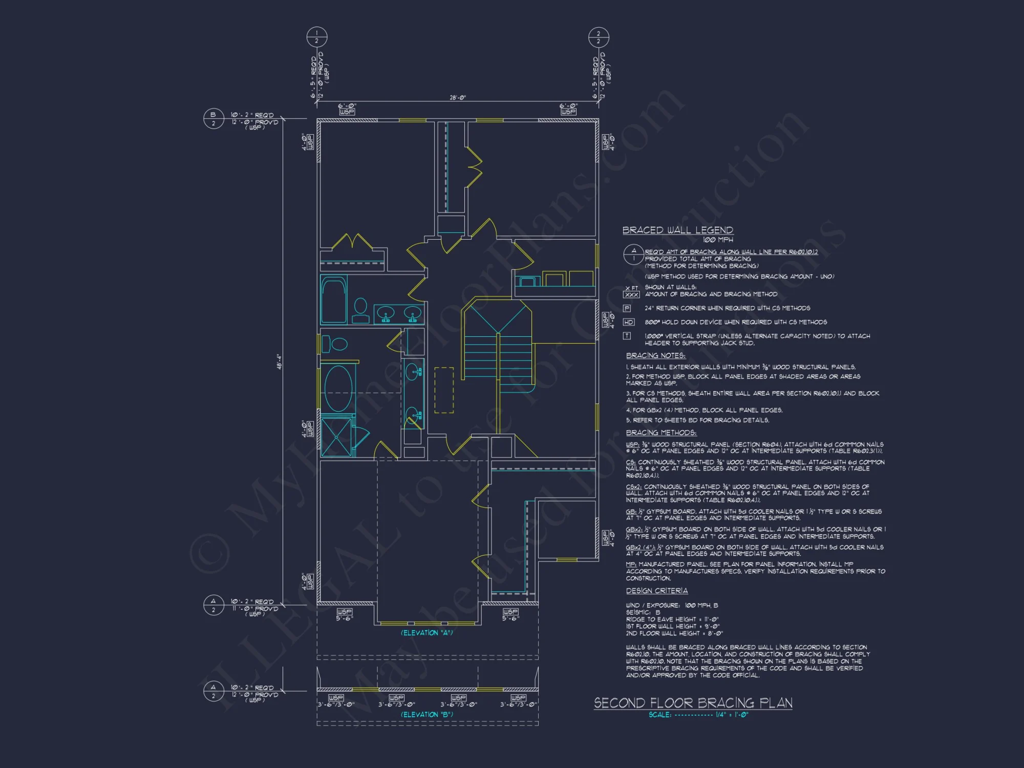 Custom house Plan with 2-Story Floor Plan and CAD Designs