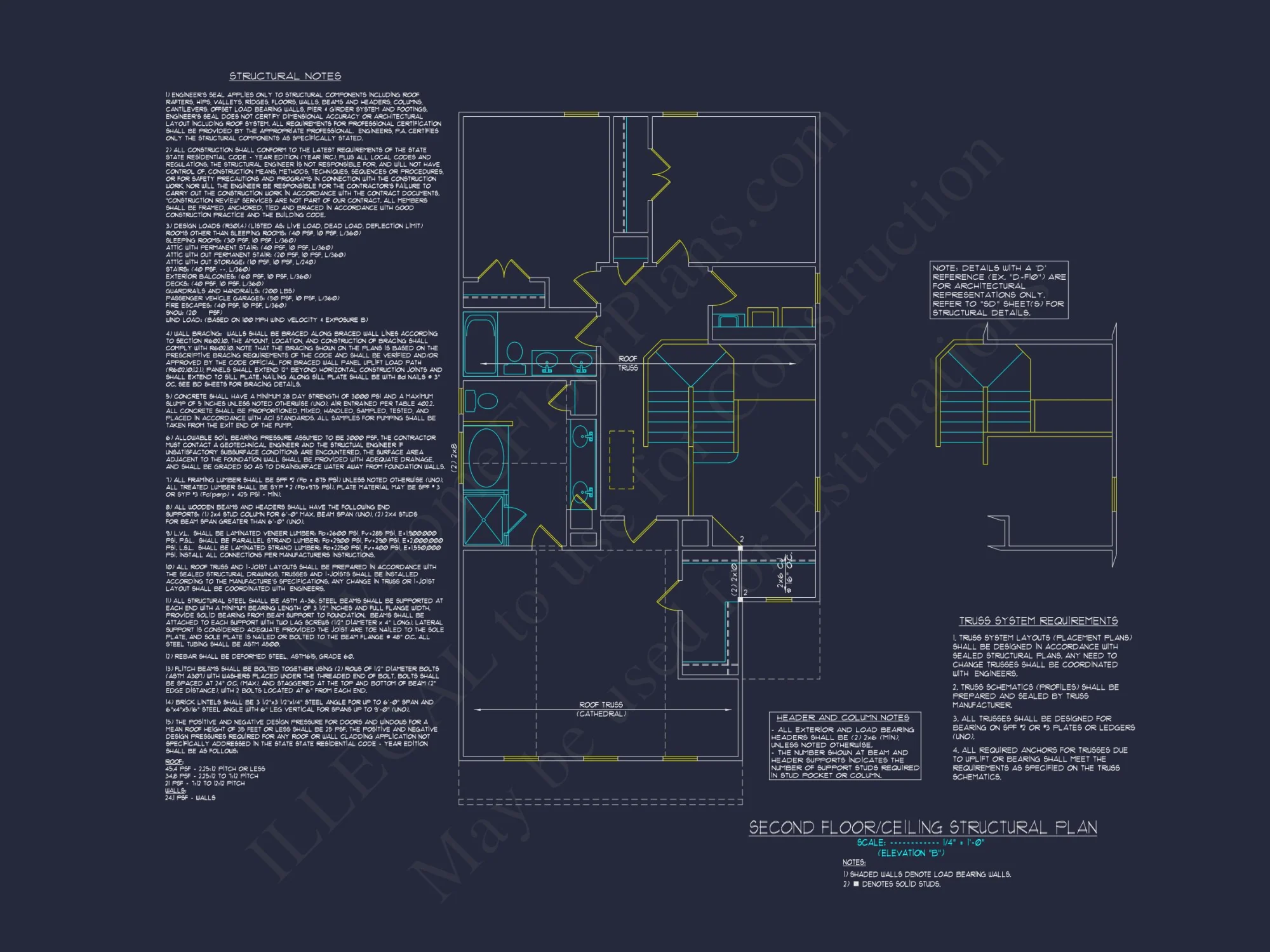 Custom house Plan with 2-Story Floor Plan and CAD Designs