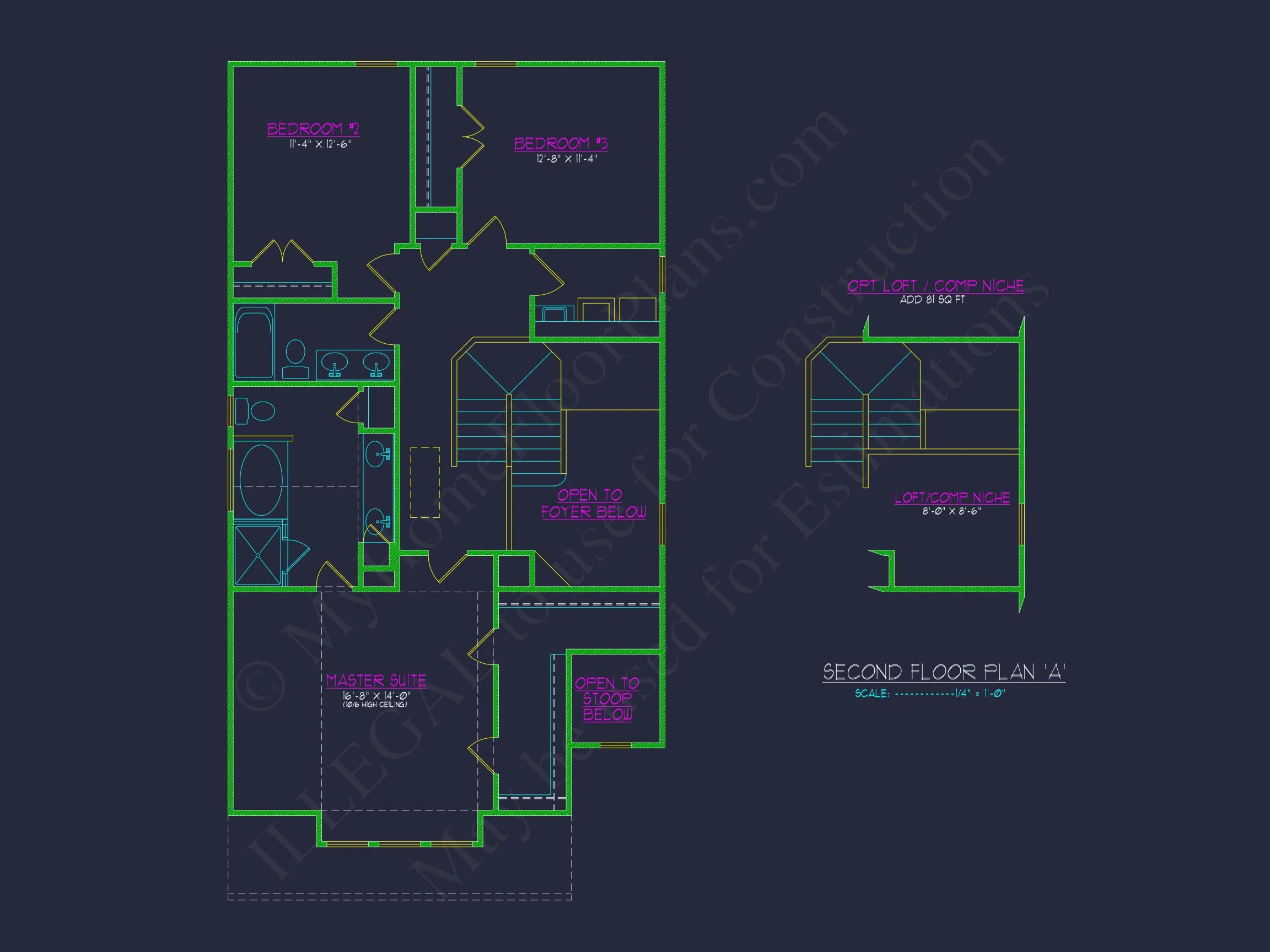 12-2508 HOUSE PLAN - Custom House Plan with 2-Story Floor Plan and CAD Designs 7 Custom house Plan with 2-Story Floor Plan and CAD Designs