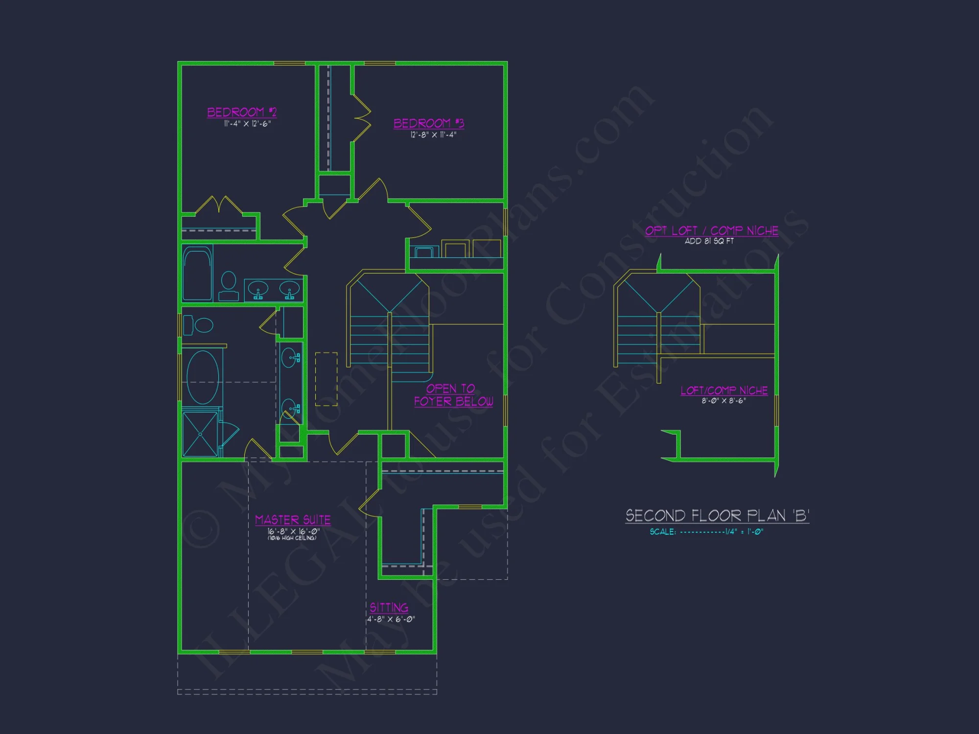 Custom house Plan with 2-Story Floor Plan and CAD Designs