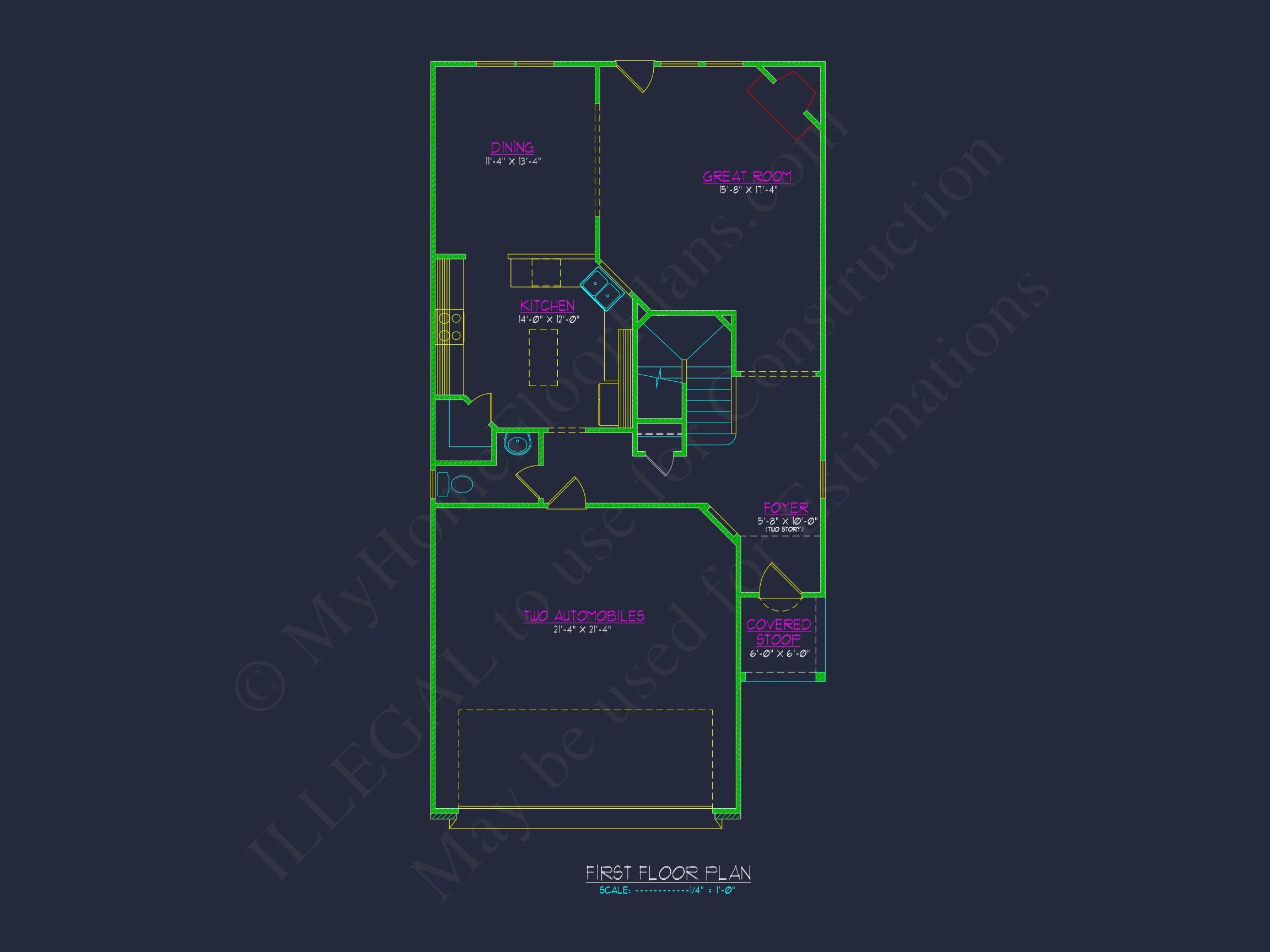 12-2508 HOUSE PLAN - Custom House Plan with 2-Story Floor Plan and CAD Designs 5 Custom house Plan with 2-Story Floor Plan and CAD Designs