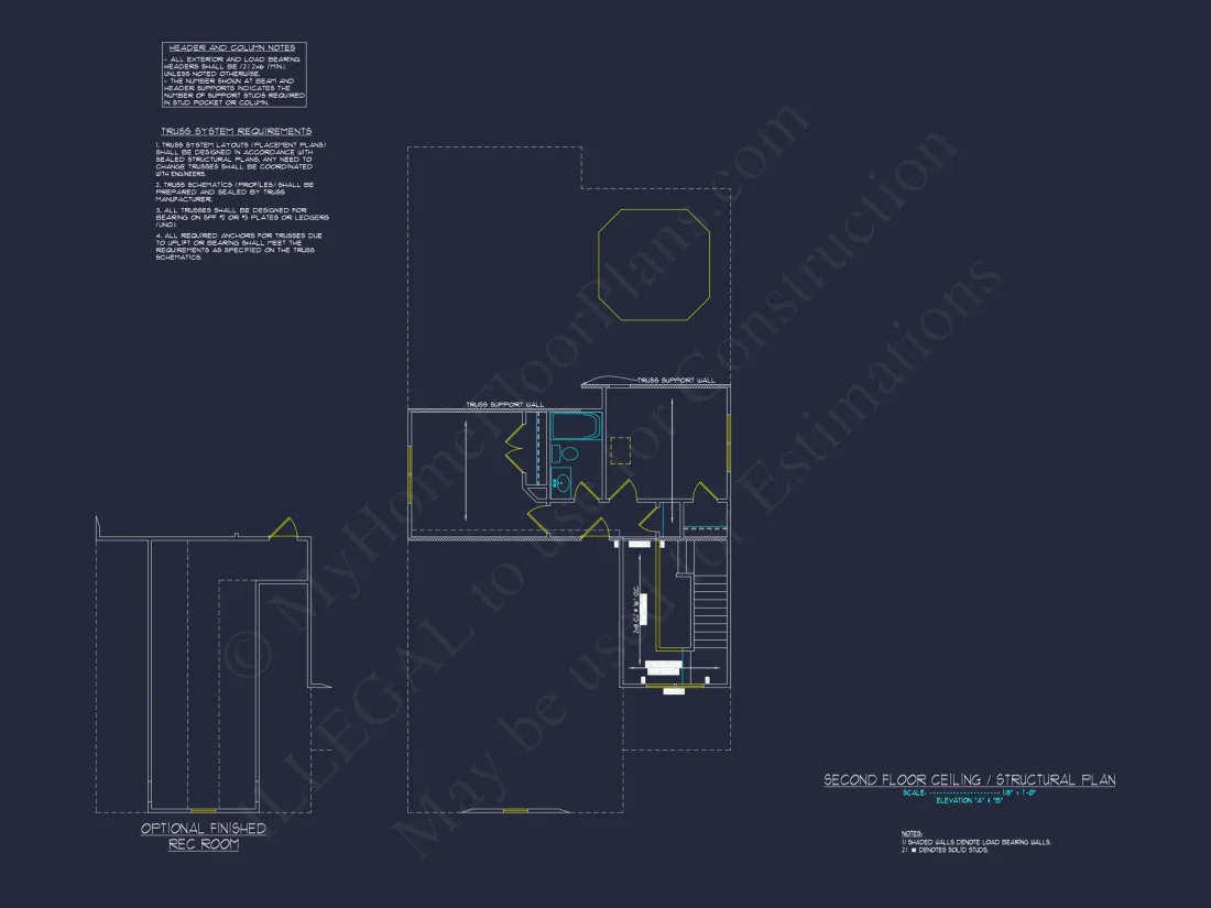 Beautiful Craftsman house Plan with 3 Beds & 2 Floors