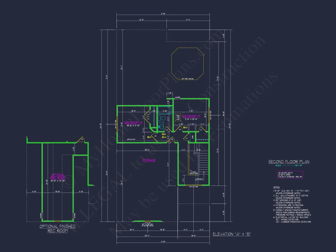 Beautiful Craftsman house Plan with 3 Beds & 2 Floors