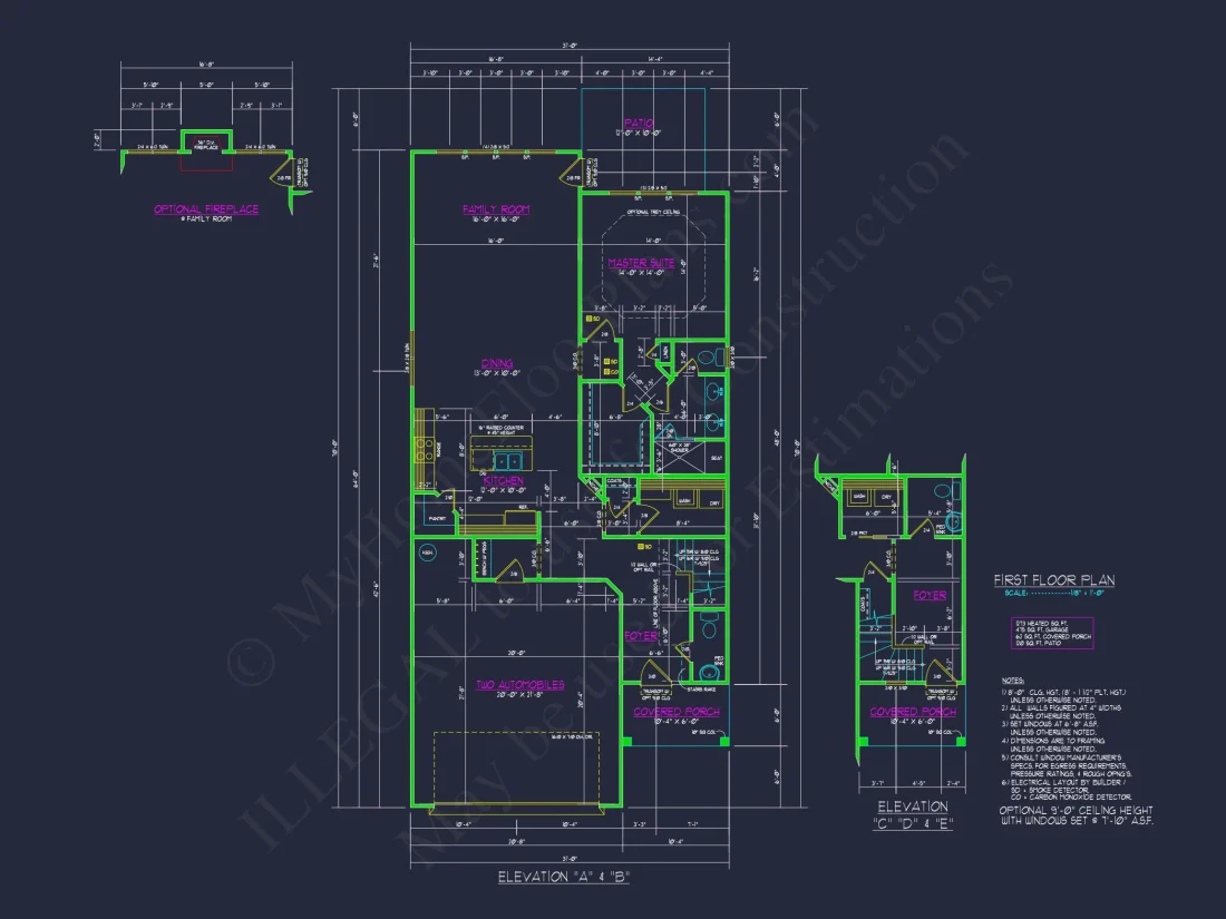 Beautiful Craftsman house Plan with 3 Beds & 2 Floors