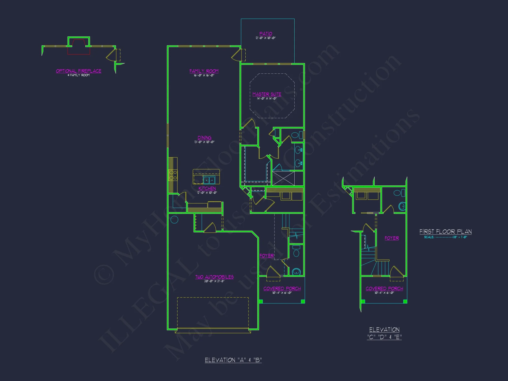 Beautiful Craftsman house Plan with 3 Beds & 2 Floors