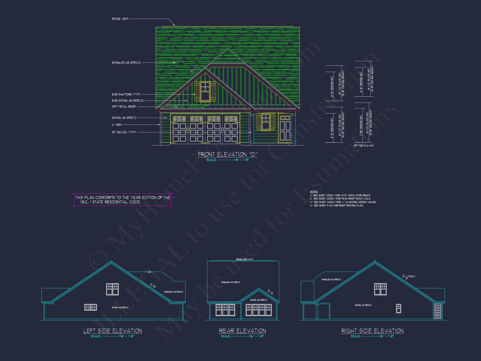Beautiful Craftsman house Plan with 3 Beds & 2 Floors