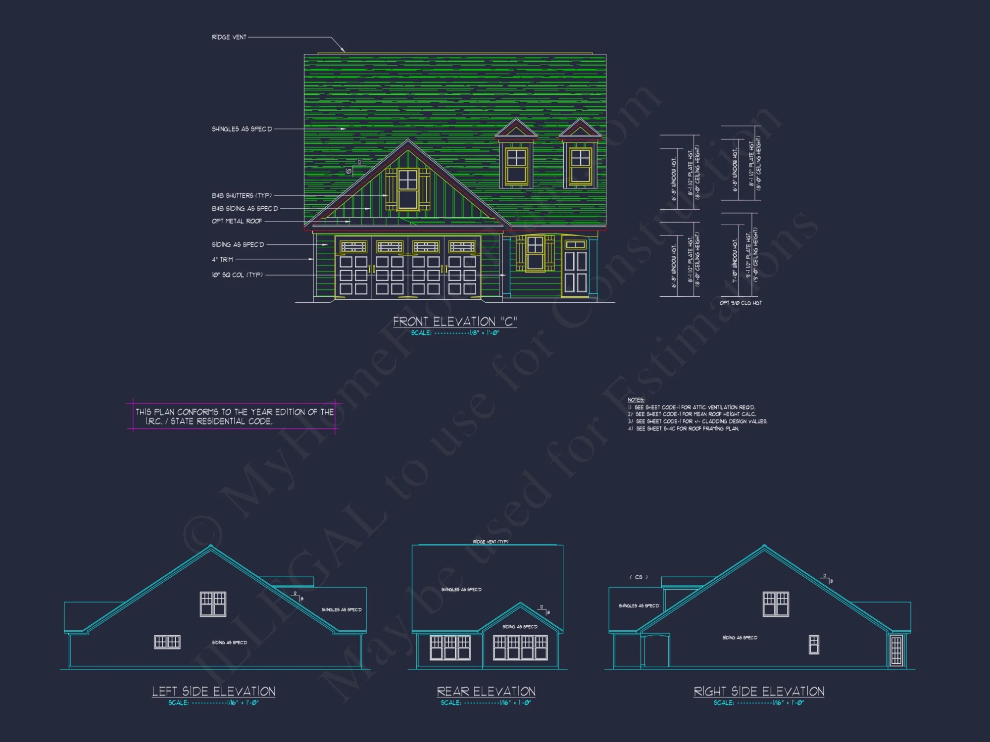 Beautiful Craftsman house Plan with 3 Beds & 2 Floors