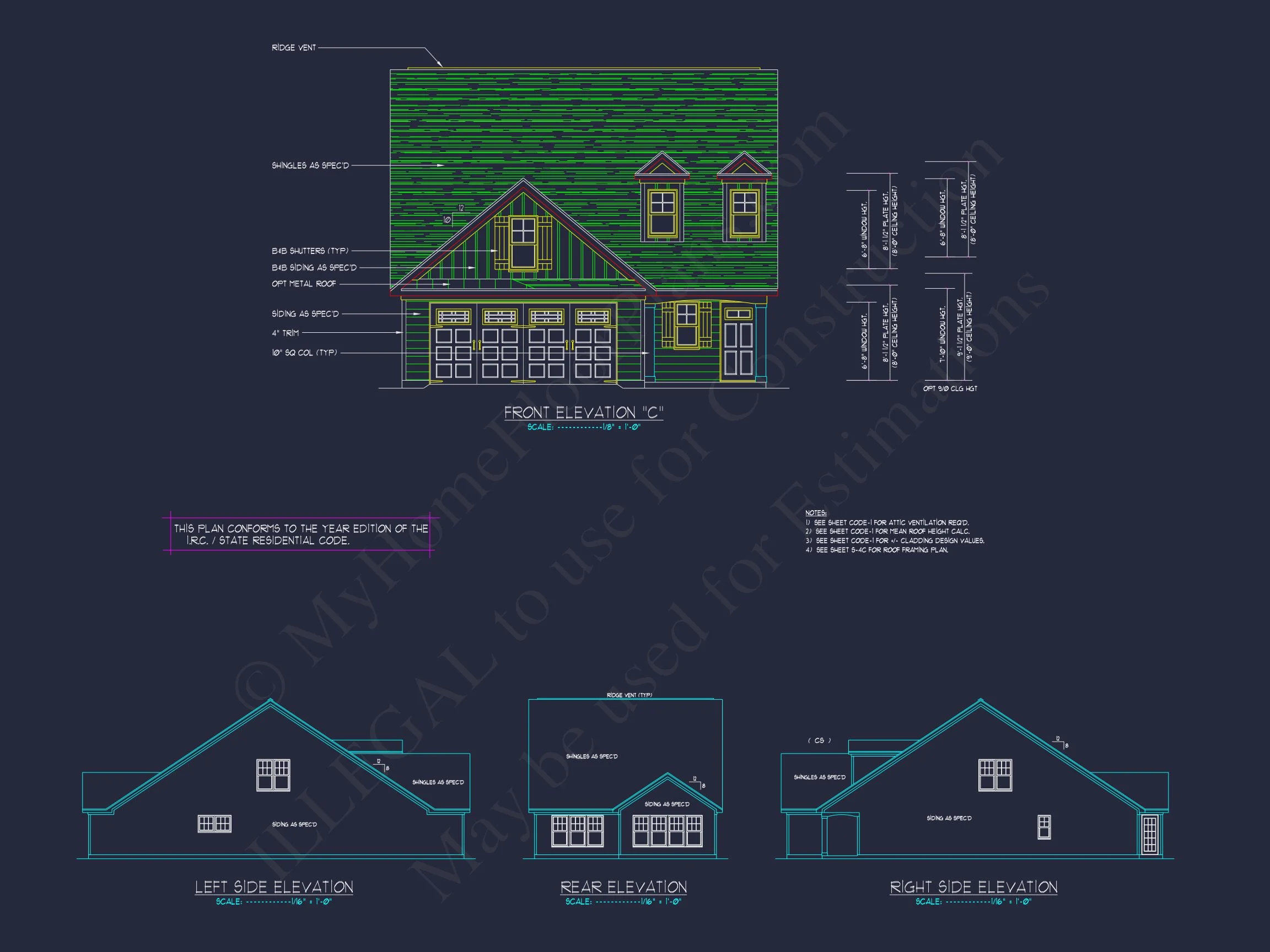 12-2461 HOUSE PLAN - Beautiful Craftsman House Plan with 3 Beds & 2 Floors 5 Beautiful Craftsman house Plan with 3 Beds & 2 Floors