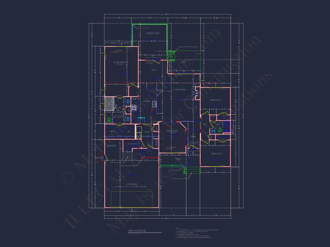 Elegant house Plan with 3 Bedrooms, Fireplace & Open Layout