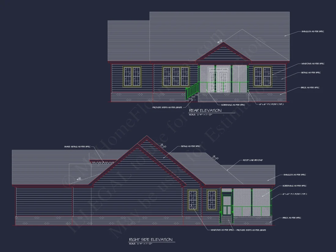 Elegant house Plan with 3 Bedrooms, Fireplace & Open Layout