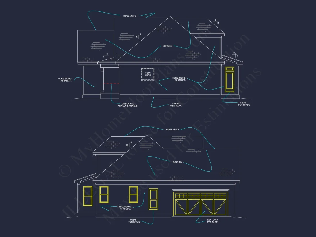 Craftsman house Plan with 3 Bedrooms and Spacious Floor Design