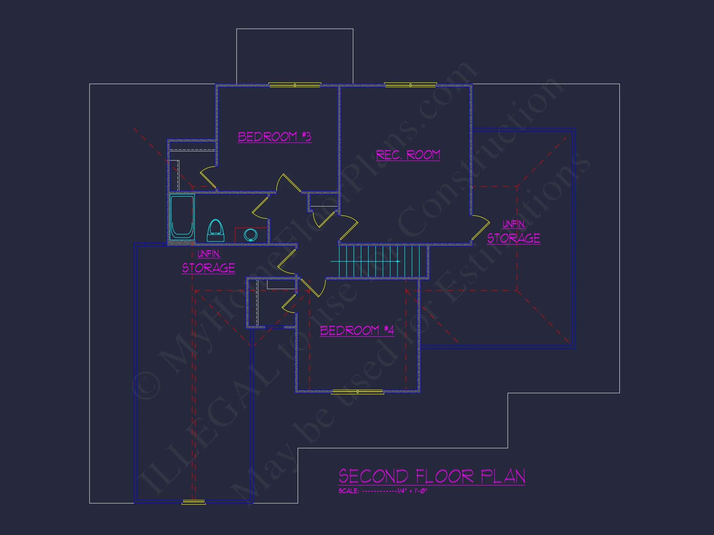 Craftsman house Plan with 3 Bedrooms and Spacious Floor Design
