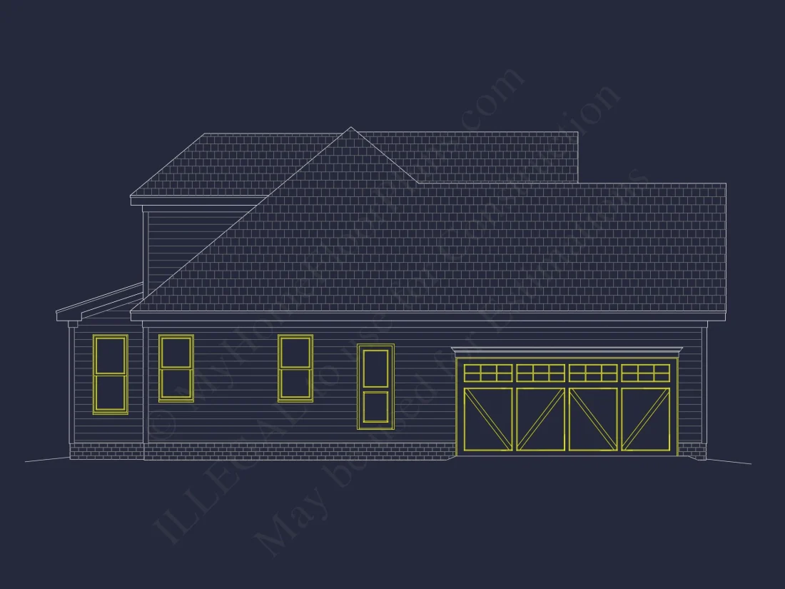 Craftsman house Plan with 3 Bedrooms and Spacious Floor Design