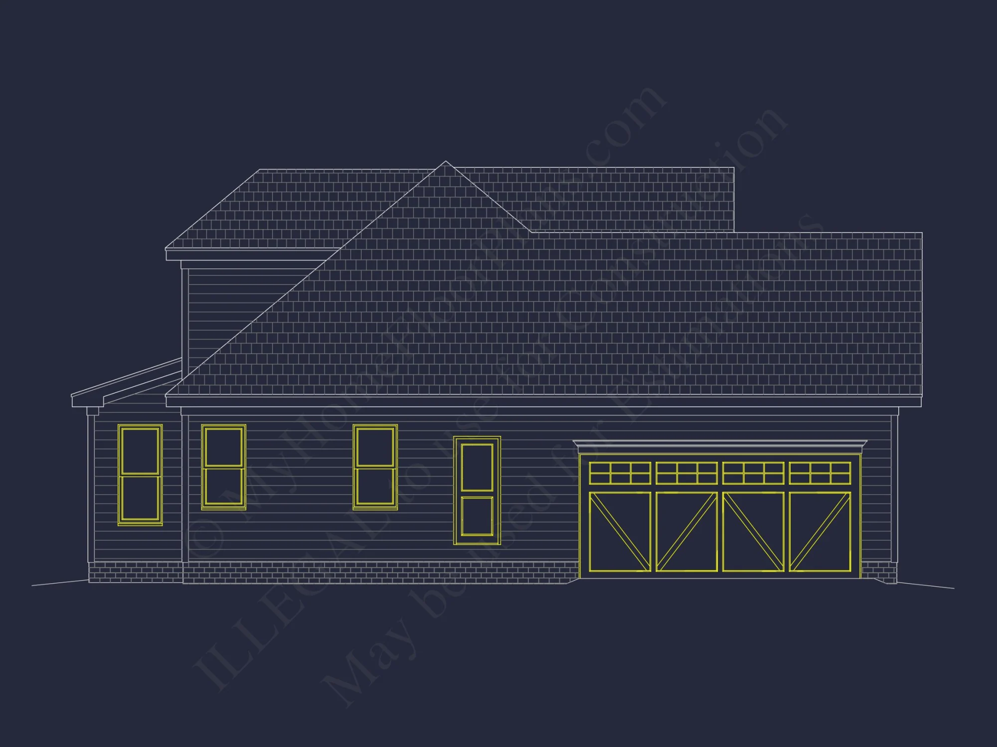 Craftsman house Plan with 3 Bedrooms and Spacious Floor Design