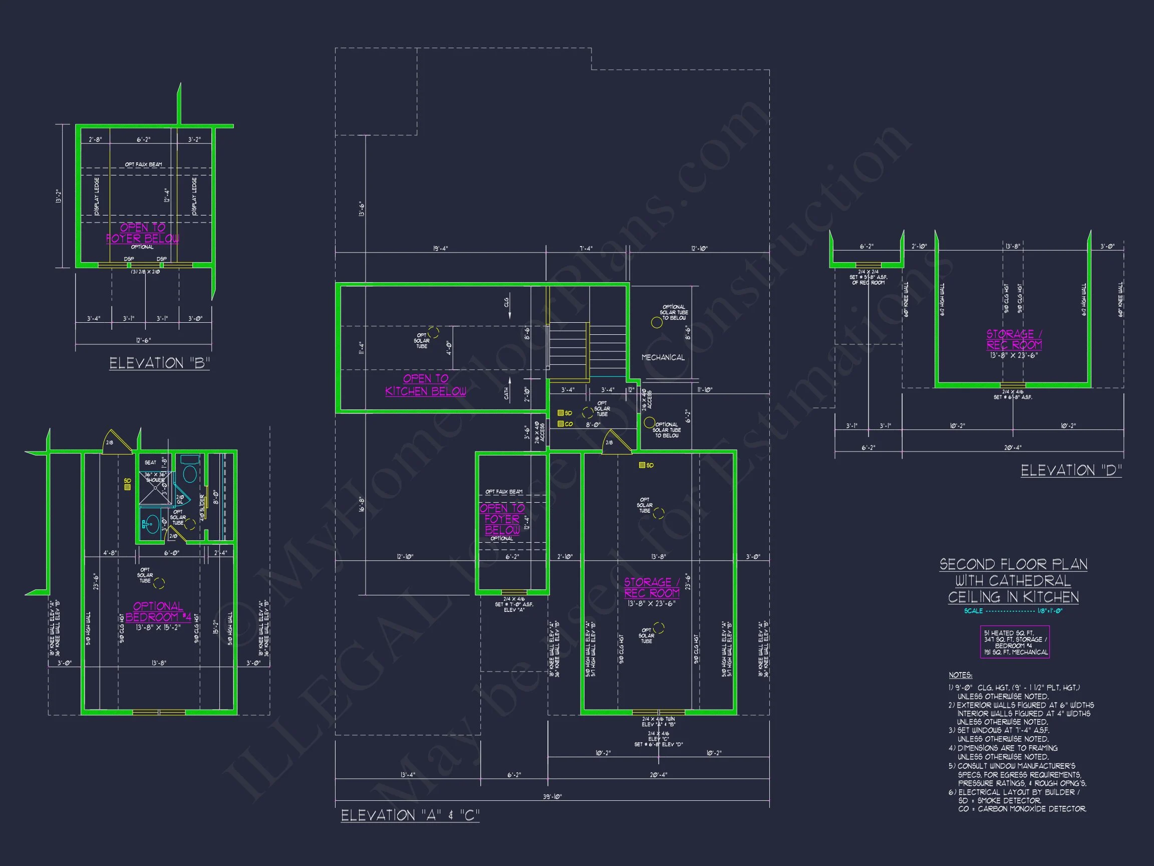 Craftsman house Plan with Versatile Blueprint and CAD Designs