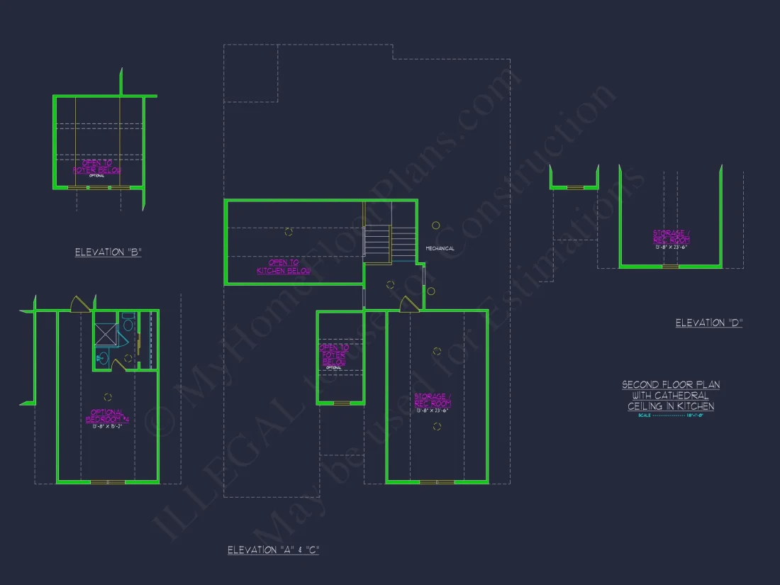 Craftsman house Plan with Versatile Blueprint and CAD Designs