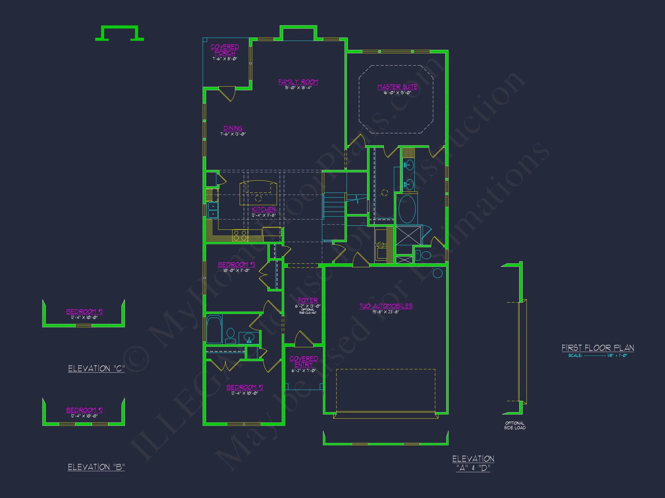Craftsman house Plan with Versatile Blueprint and CAD Designs