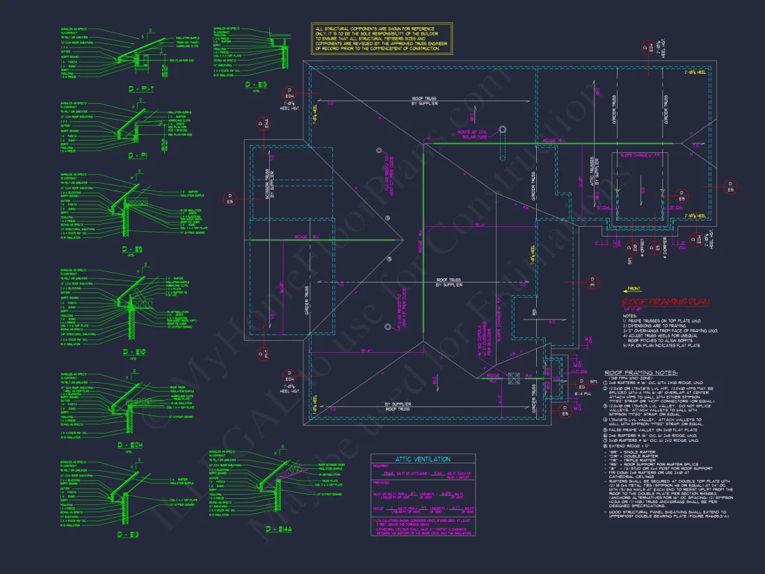 Craftsman house Plan: 2-Story, 3-Bed, 2-Bath Floor Plan