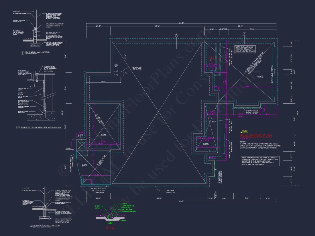 Craftsman house Plan: 2-Story, 3-Bed, 2-Bath Floor Plan