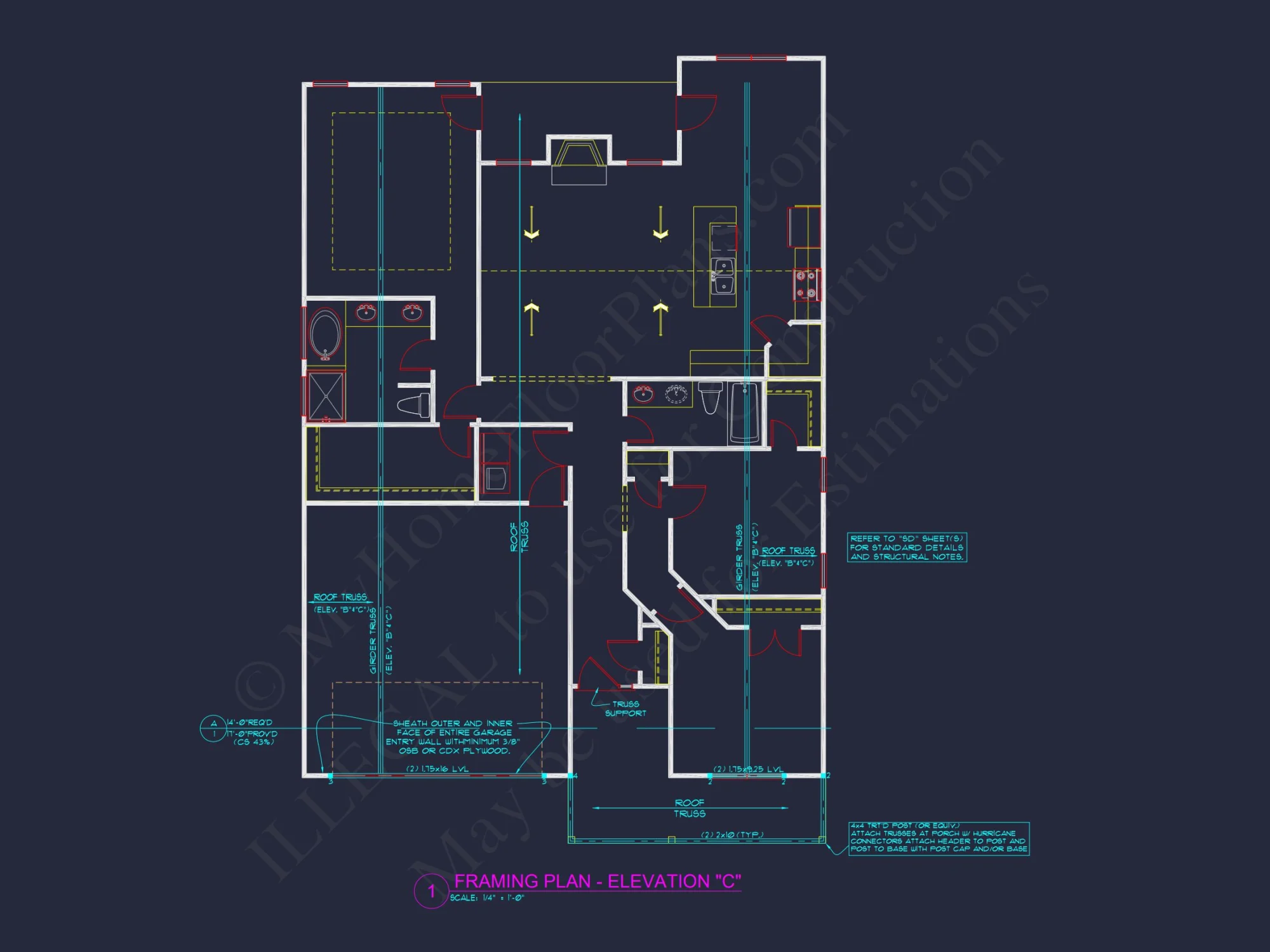 Traditional Craftsman house Plan with 3 Bedrooms and CAD Designs