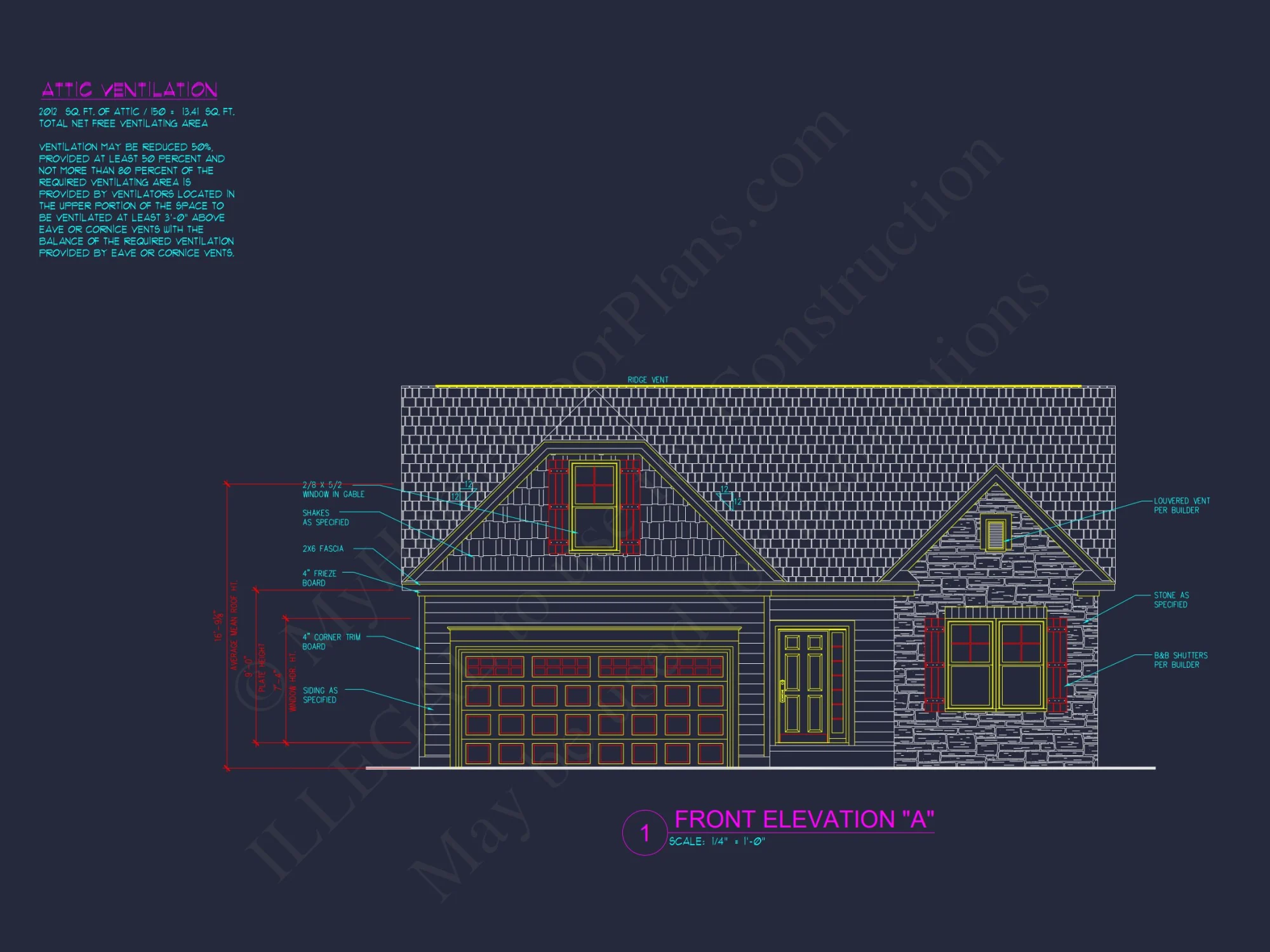 Traditional Craftsman house Plan with 3 Bedrooms and CAD Designs