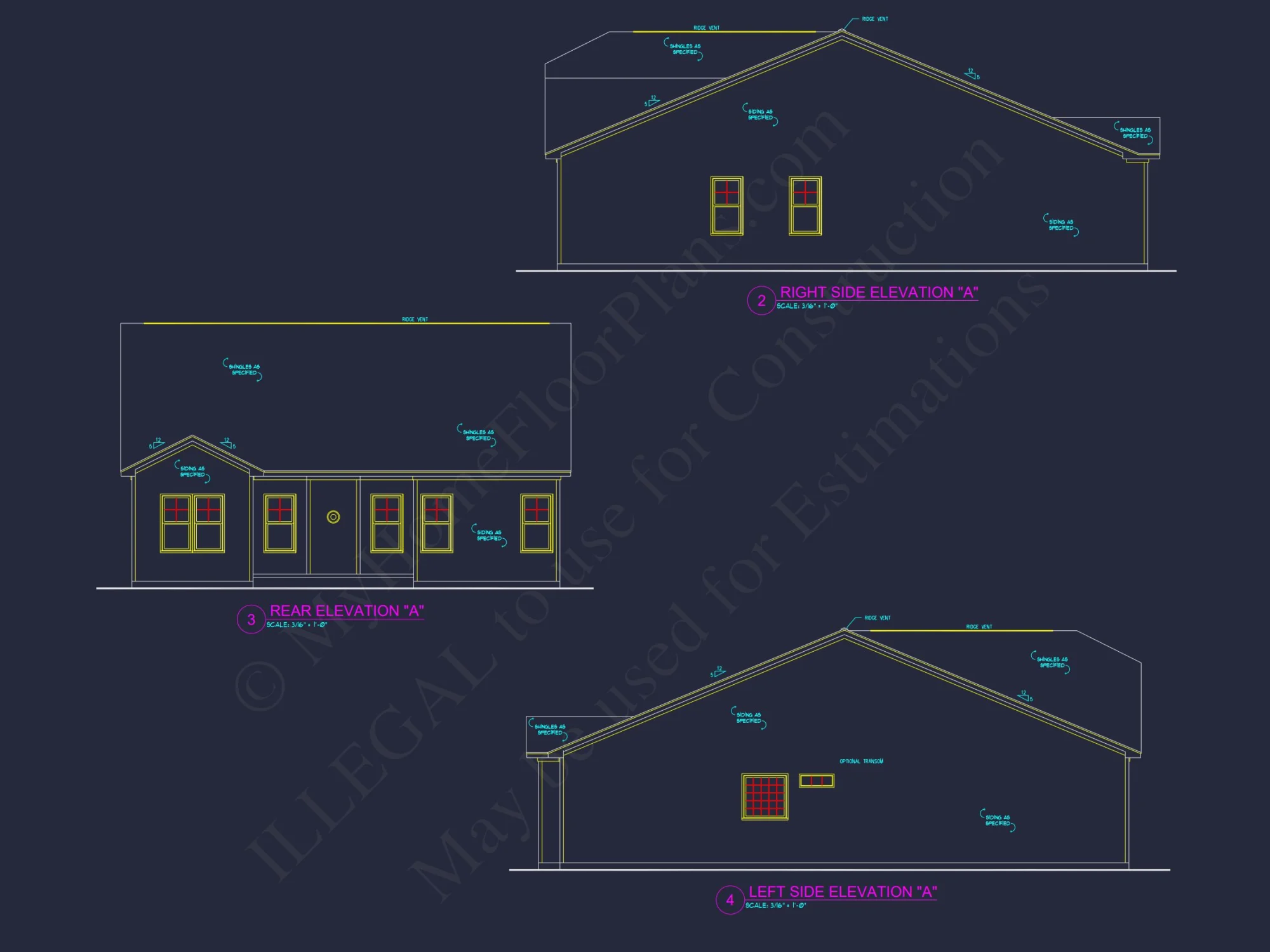 Traditional Craftsman house Plan with 3 Bedrooms and CAD Designs