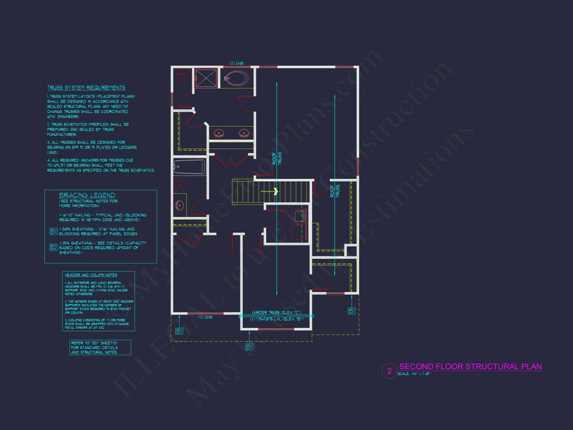 Modern house Floor Plan: CAD Architecture and Elegant Blueprint