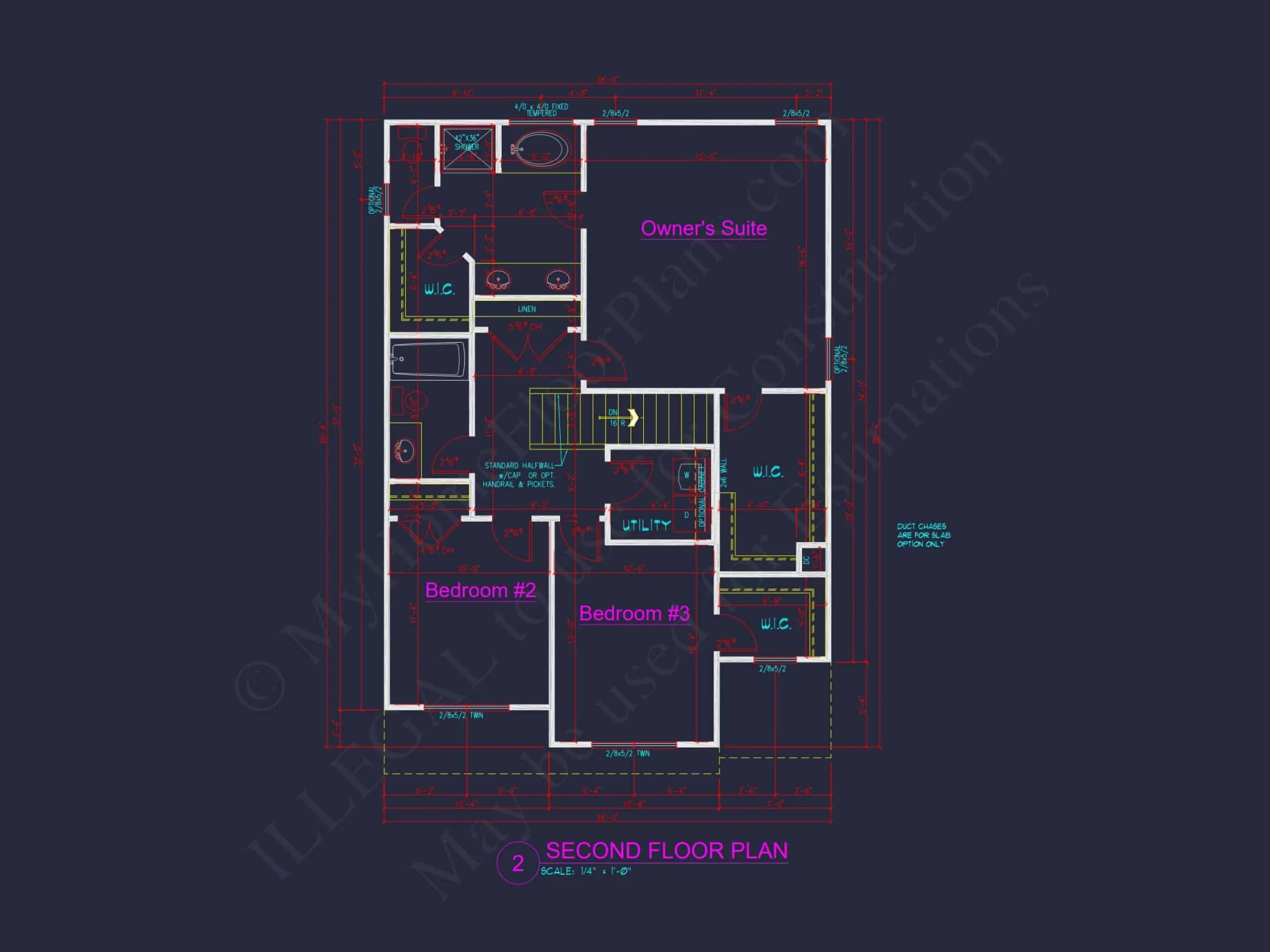 Modern house Floor Plan: CAD Architecture and Elegant Blueprint