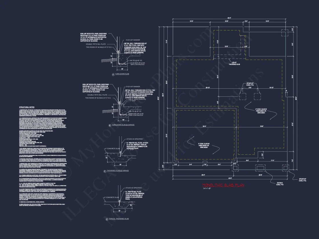 Craftsman house Floor Plan: 3 Bed, 2 Bath, 2 Story Blueprint