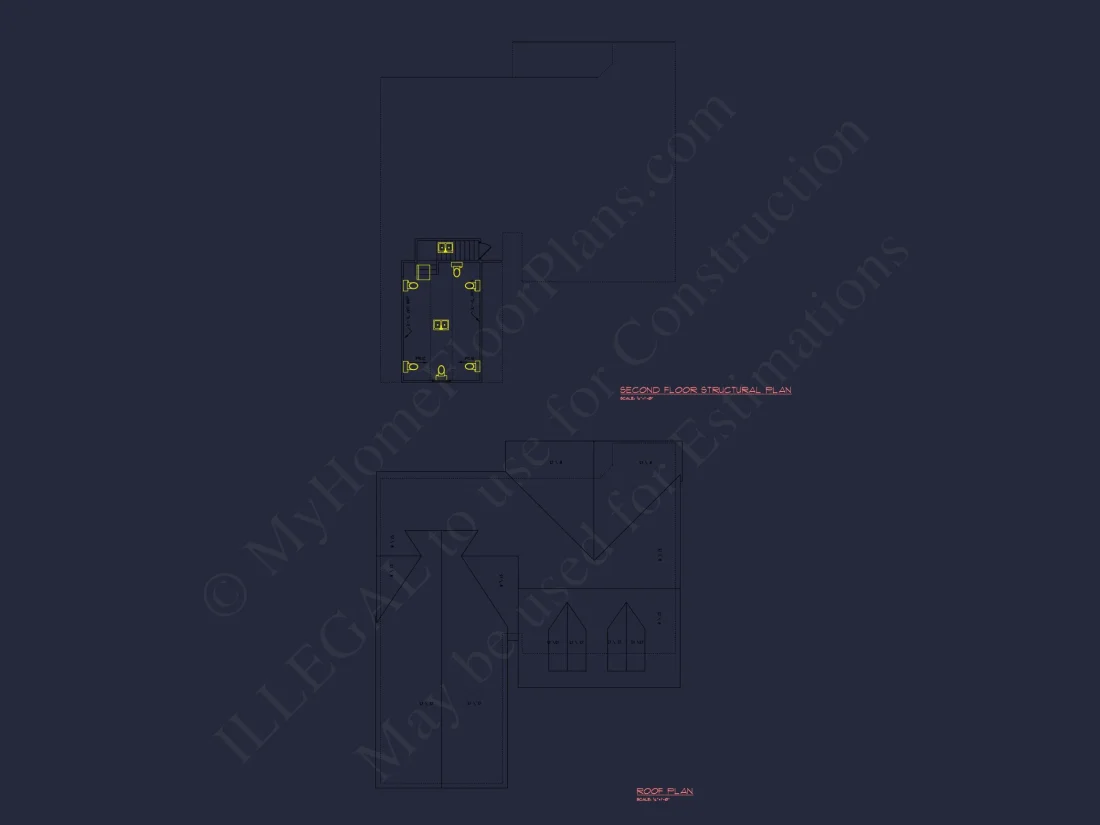 Beautiful house Floor Plan with CAD Designs & Blueprints