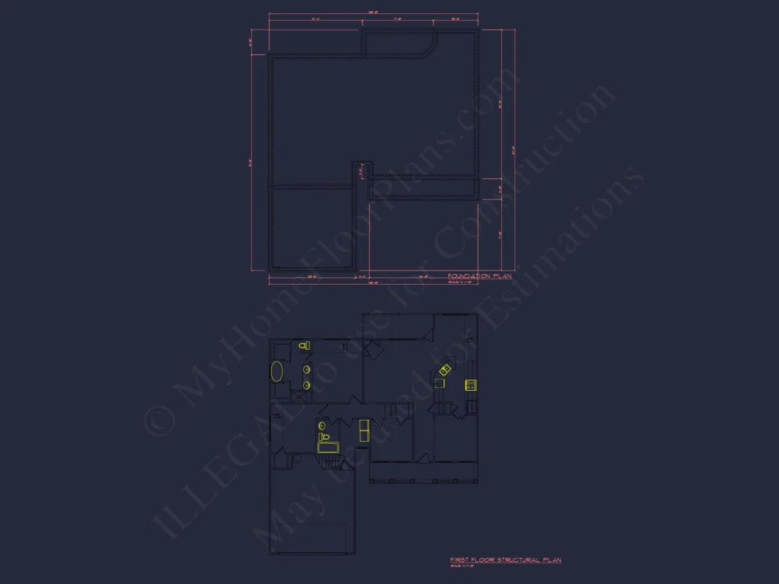 Beautiful house Floor Plan with CAD Designs & Blueprints