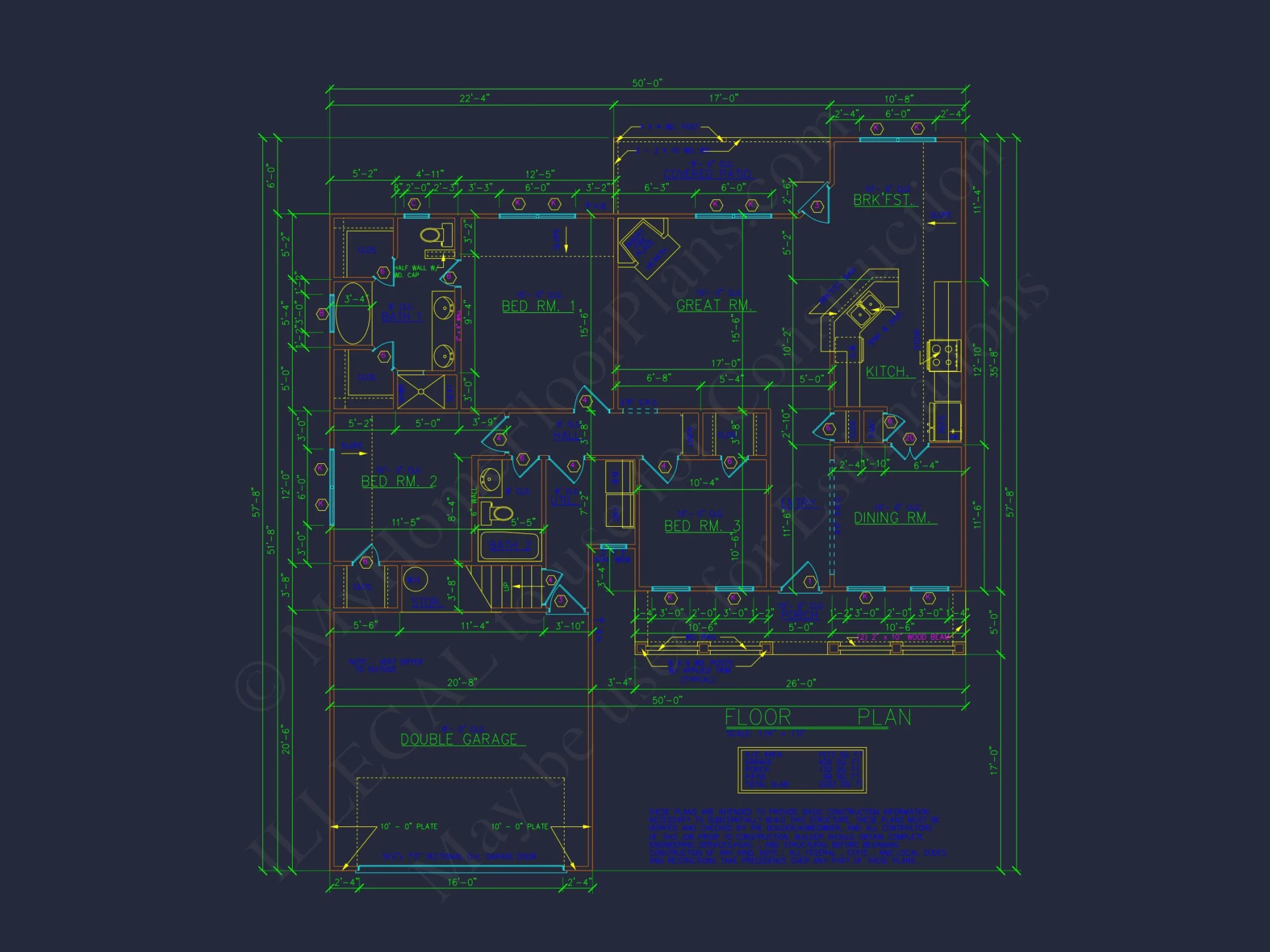 Beautiful house Floor Plan with CAD Designs & Blueprints