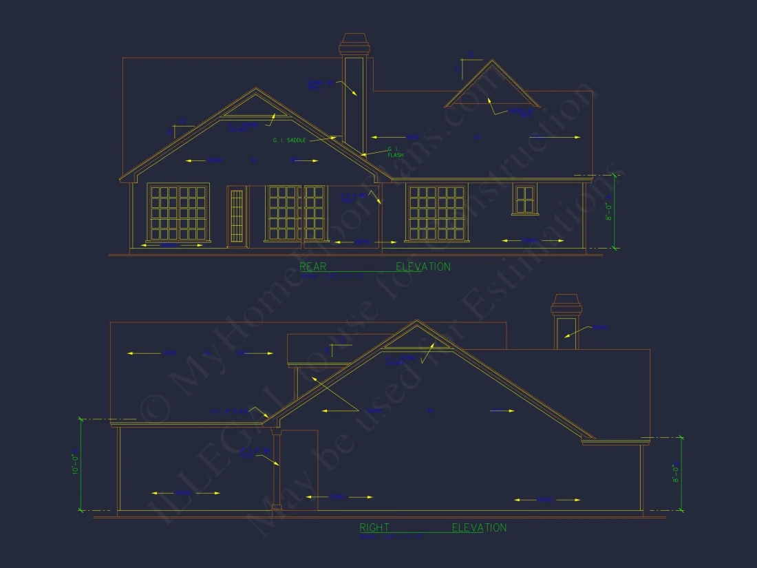Beautiful house Floor Plan with CAD Designs & Blueprints