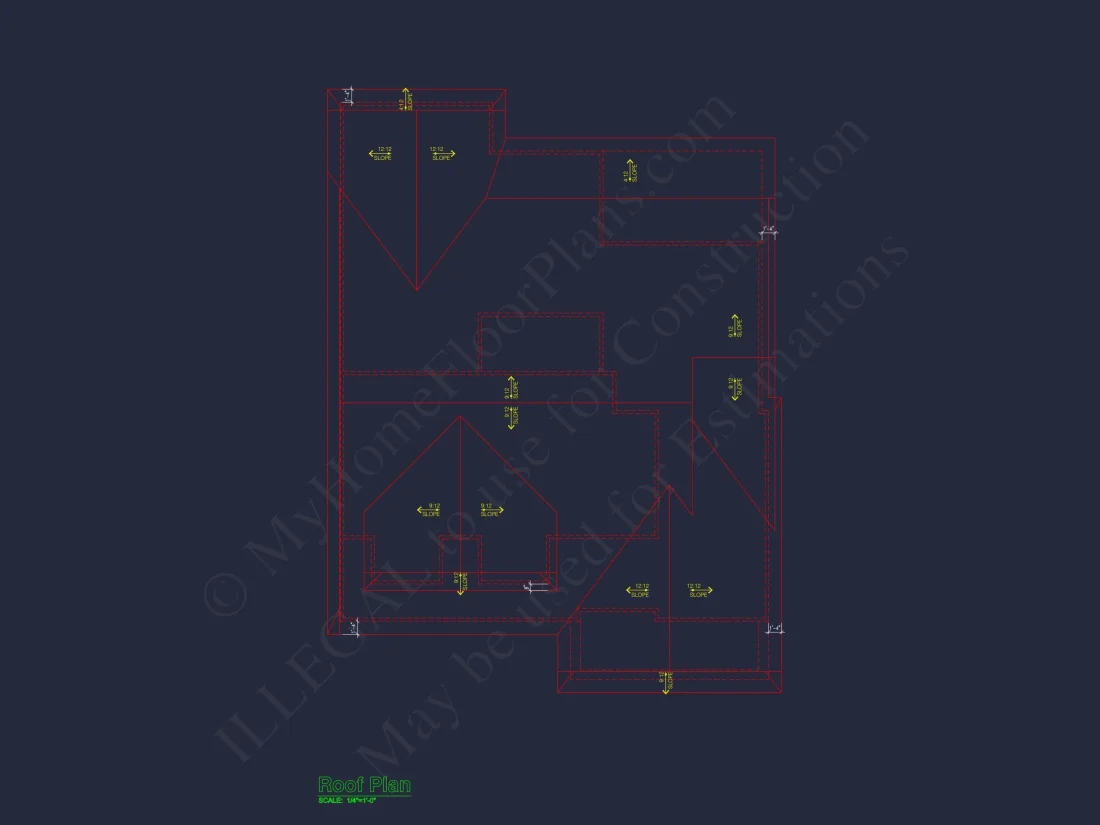 Modern house Blueprint with Floor Plan and CAD Designs